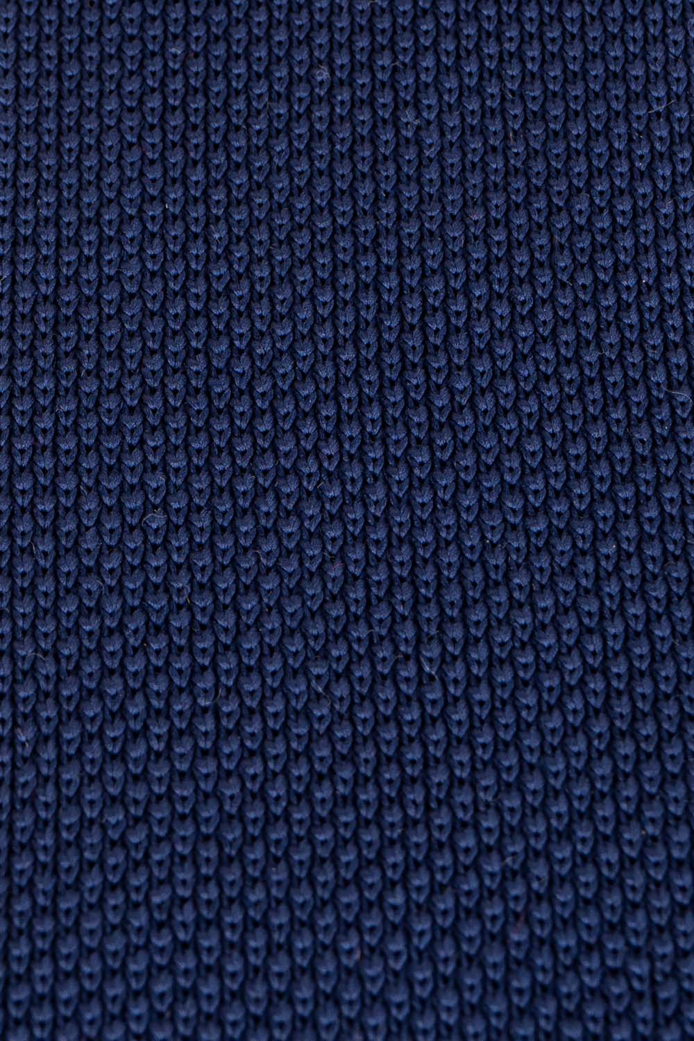 Ash Navy knitted tie with hand finishing, perfect for weddings and formal occasions.