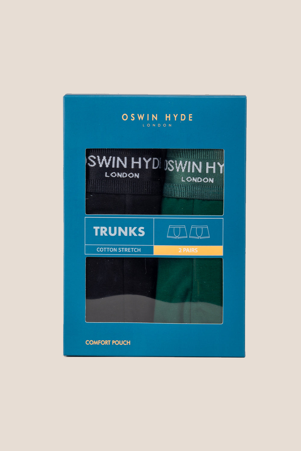 Oswin Hyde Vern boxer trunks - Premium cotton underwear with comfort waistband