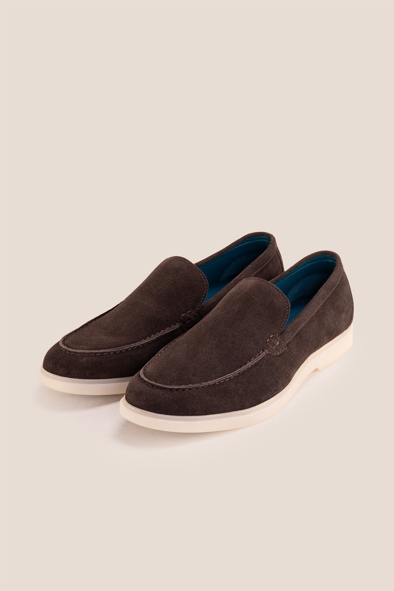 Oswin Hyde Morgan brown suede loafers