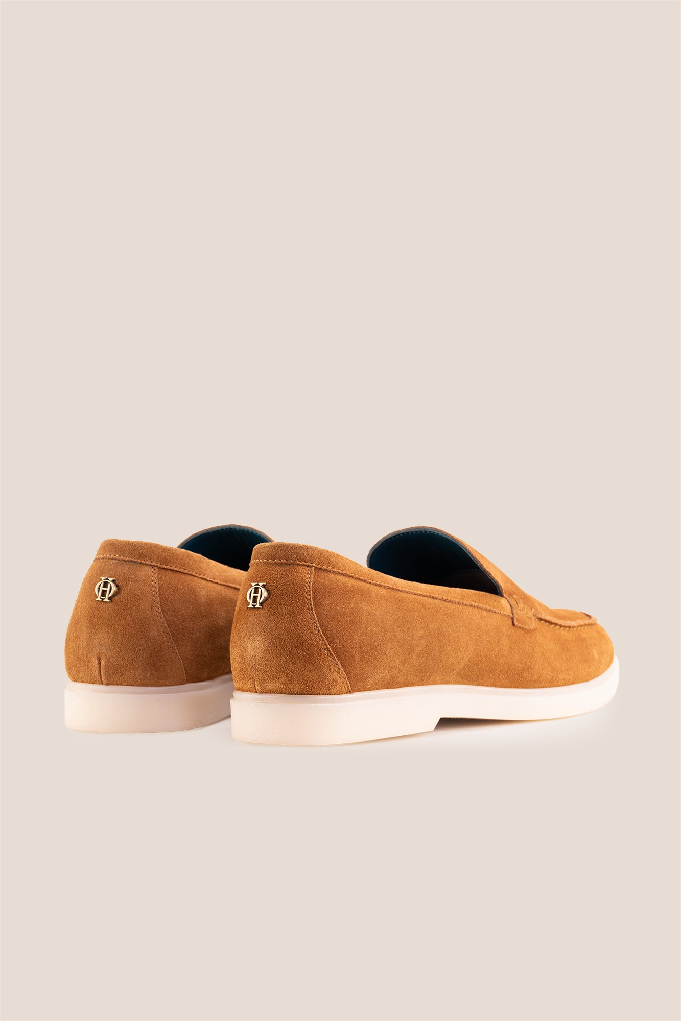 Oswin Hyde Morgan tobacco suede loafers