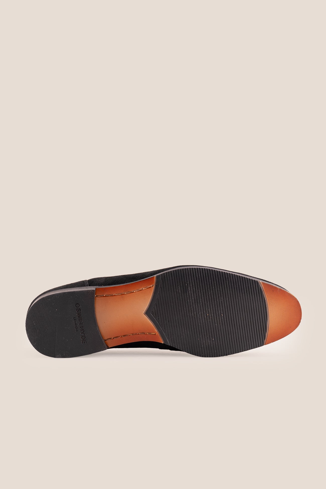 Horsebit men's Black Suede Premium Loafers by Oswin Hyde with contemporary design and comfort.