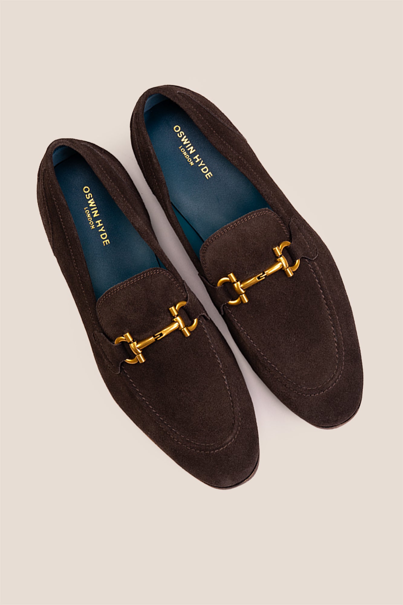 Horsebit men's Brown Suede Premium Loafers by Oswin Hyde with contemporary design and comfort.