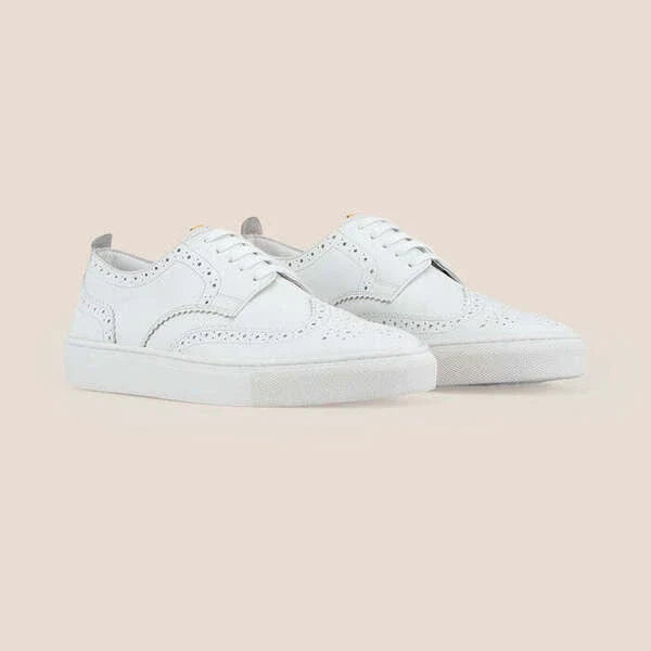 White Leather Sneakers