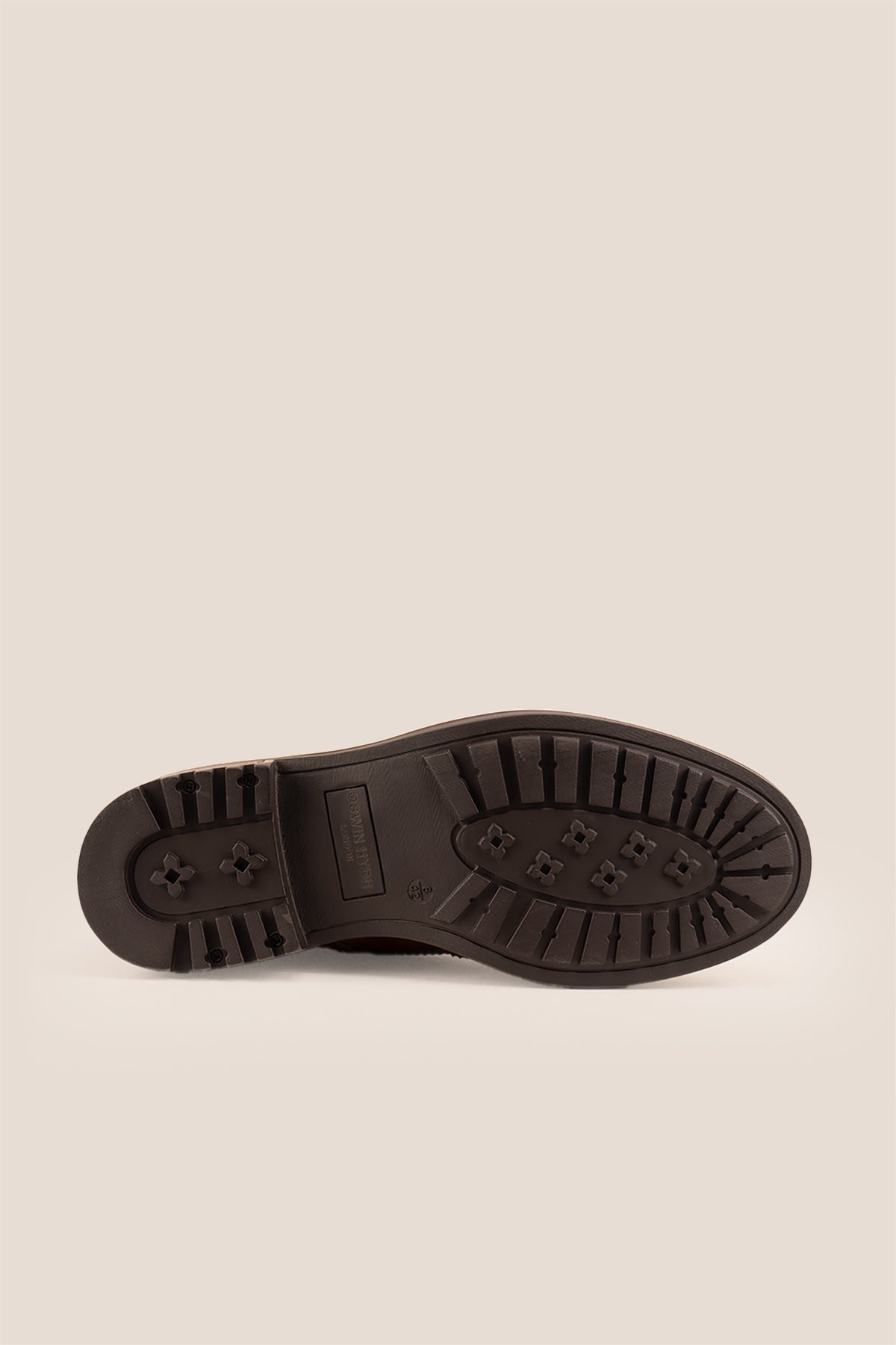 Gregory Tan leather boot with brogue details, wingtip boots for men, tan leather walking boots. 