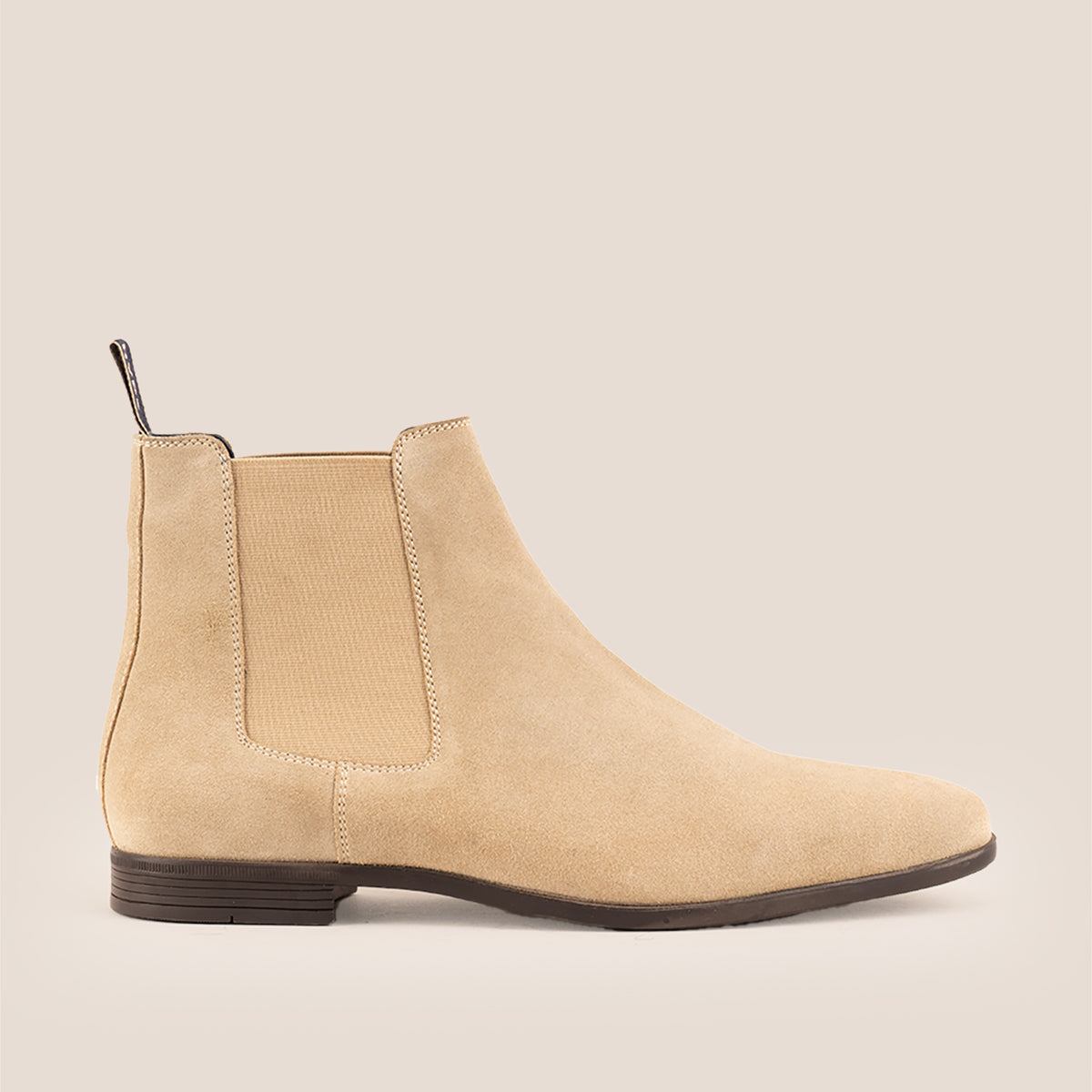 Oswin Hyde: Darwin Sand Suede Chelsea Boots