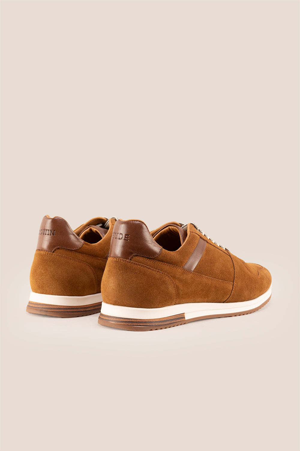 Rory sand suede leather sneakers for men, showcasing premium craftsmanship and durable construction for stylish everyday wear