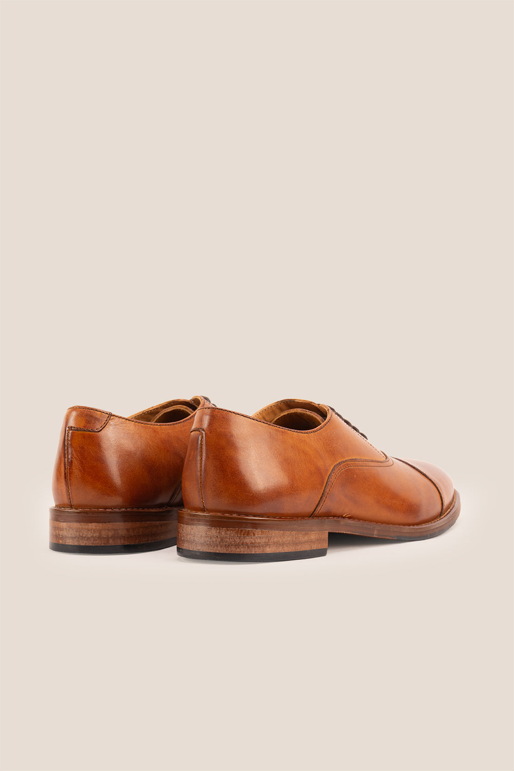 Wilson Tan Toe Cap Oxford shoes for men