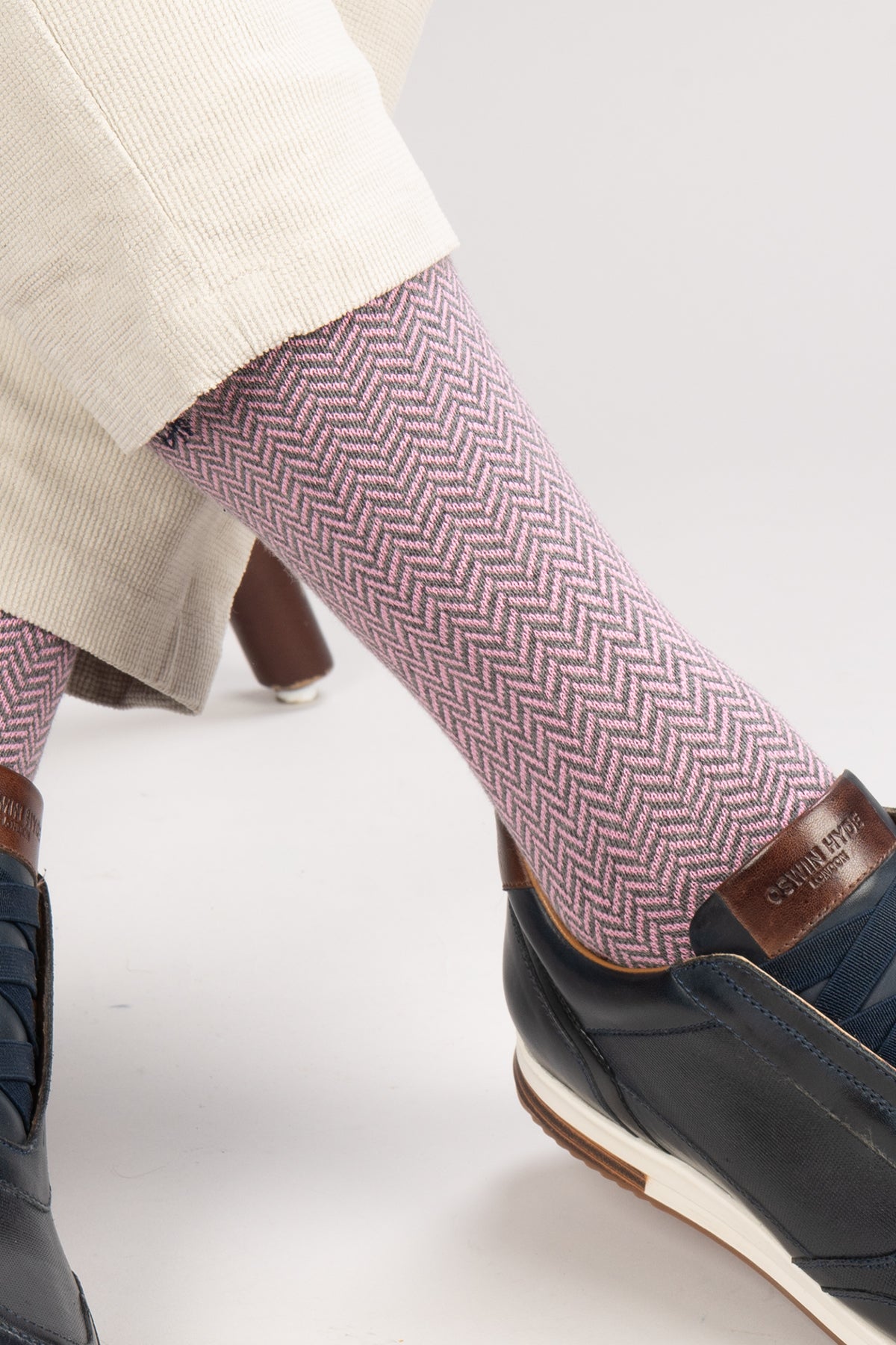 Oswin Hyde Pastel Staples men’s cotton socks fifteen-pack featuring soft pastel colors, luxury comfort, and stylish everyday wear