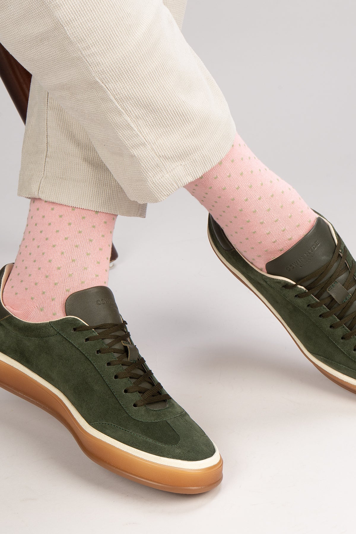 Oswin Hyde Pastel Staples men’s cotton socks fifteen-pack featuring soft pastel colors, luxury comfort, and stylish everyday wear