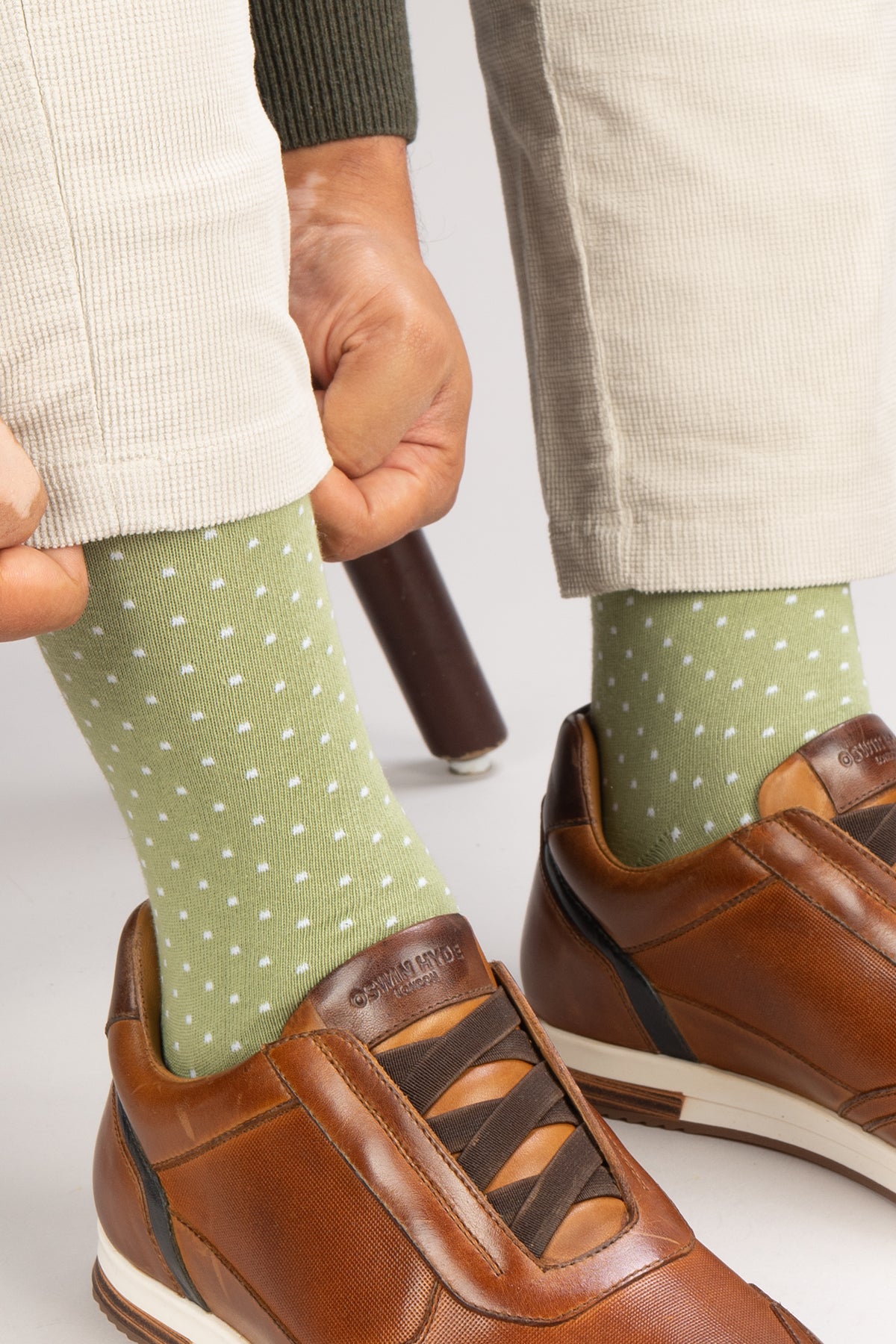 Oswin Hyde Pastel Heaven men’s cotton socks in a six-pack. These luxury socks offer comfort, style, and a soft pastel design for everyday wear.