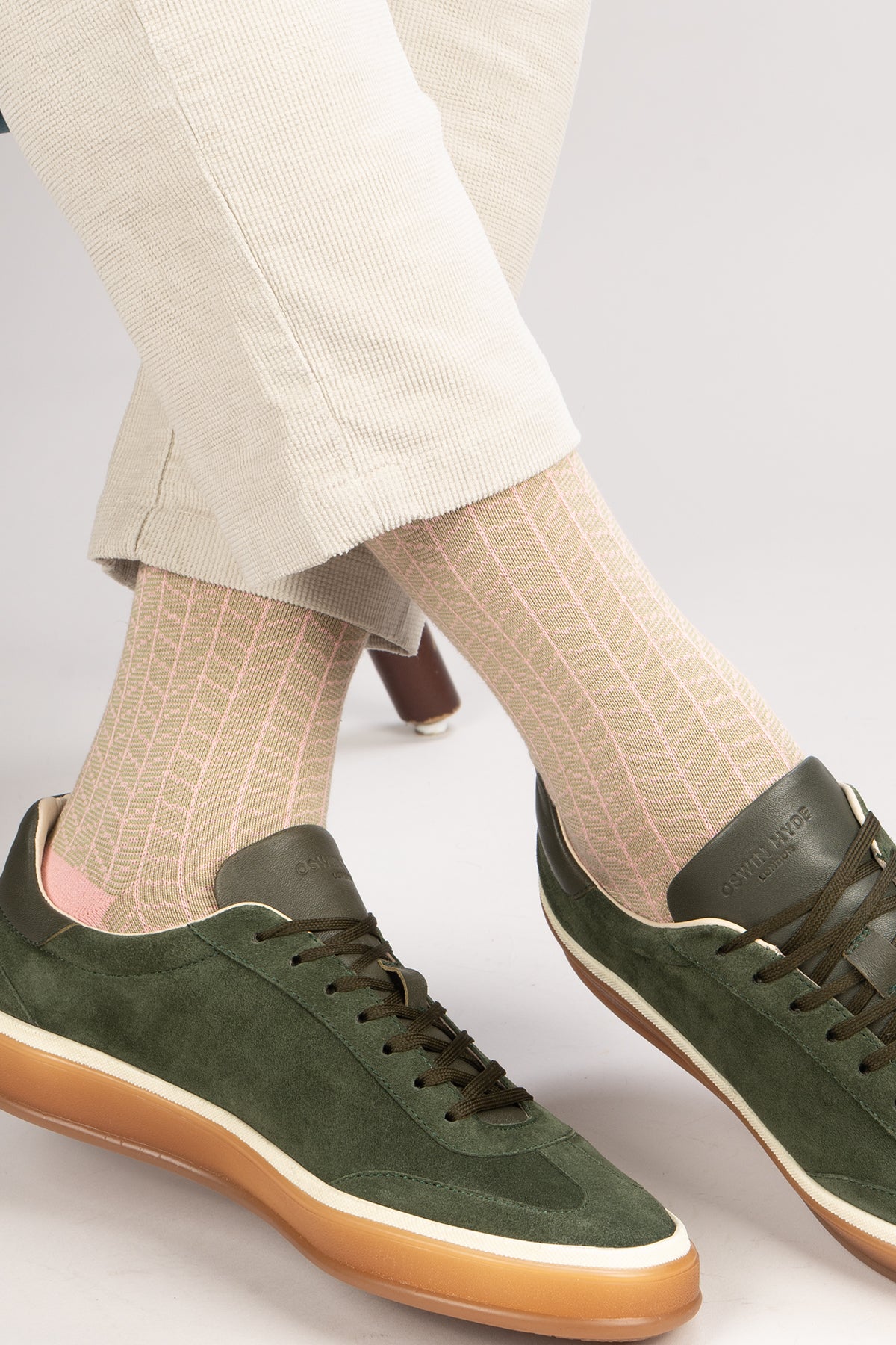 Oswin Hyde Pastel Staples men’s cotton socks fifteen-pack featuring soft pastel colors, luxury comfort, and stylish everyday wear