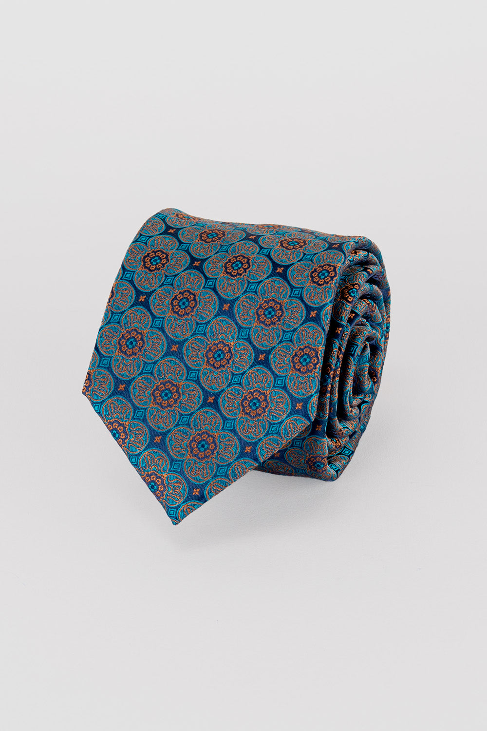Elliot Turquoise Floral Mens Tie Oswin Hyde