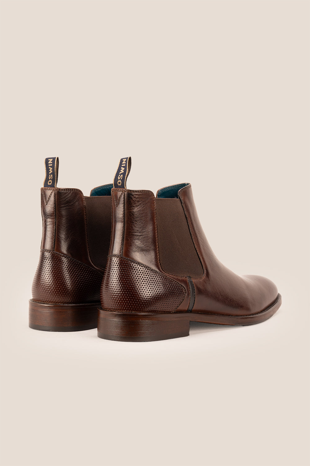 Jack Brown leather Chelsea boots for men, featuring a handmade sole that delivers enhanced durability and comfort