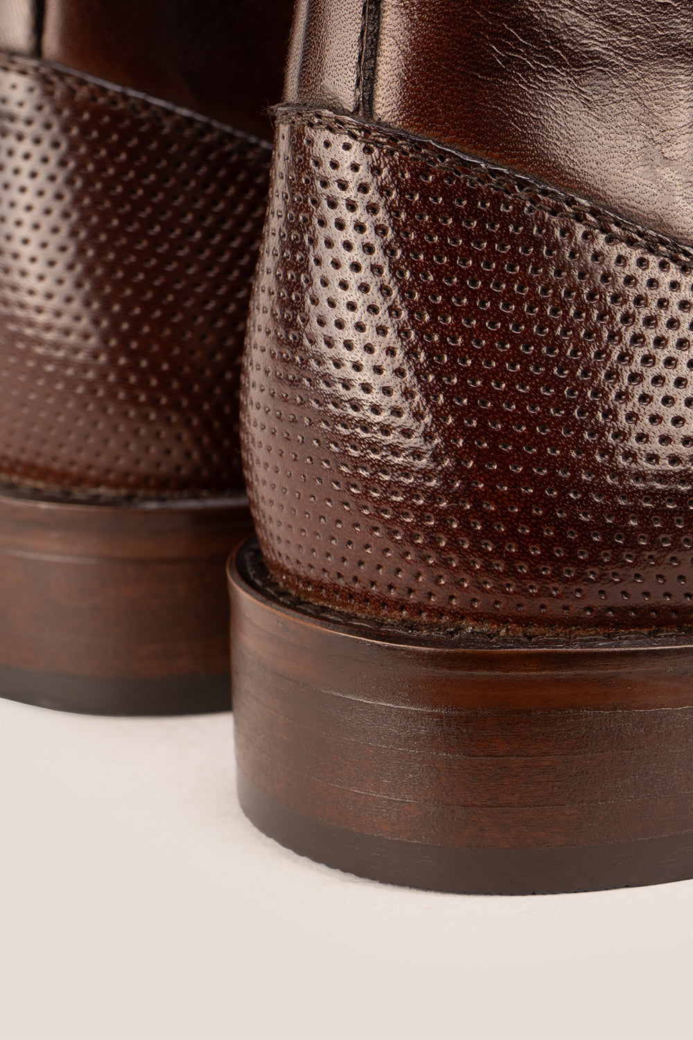 Jack Brown leather Chelsea boots for men, featuring a handmade sole that delivers enhanced durability and comfort