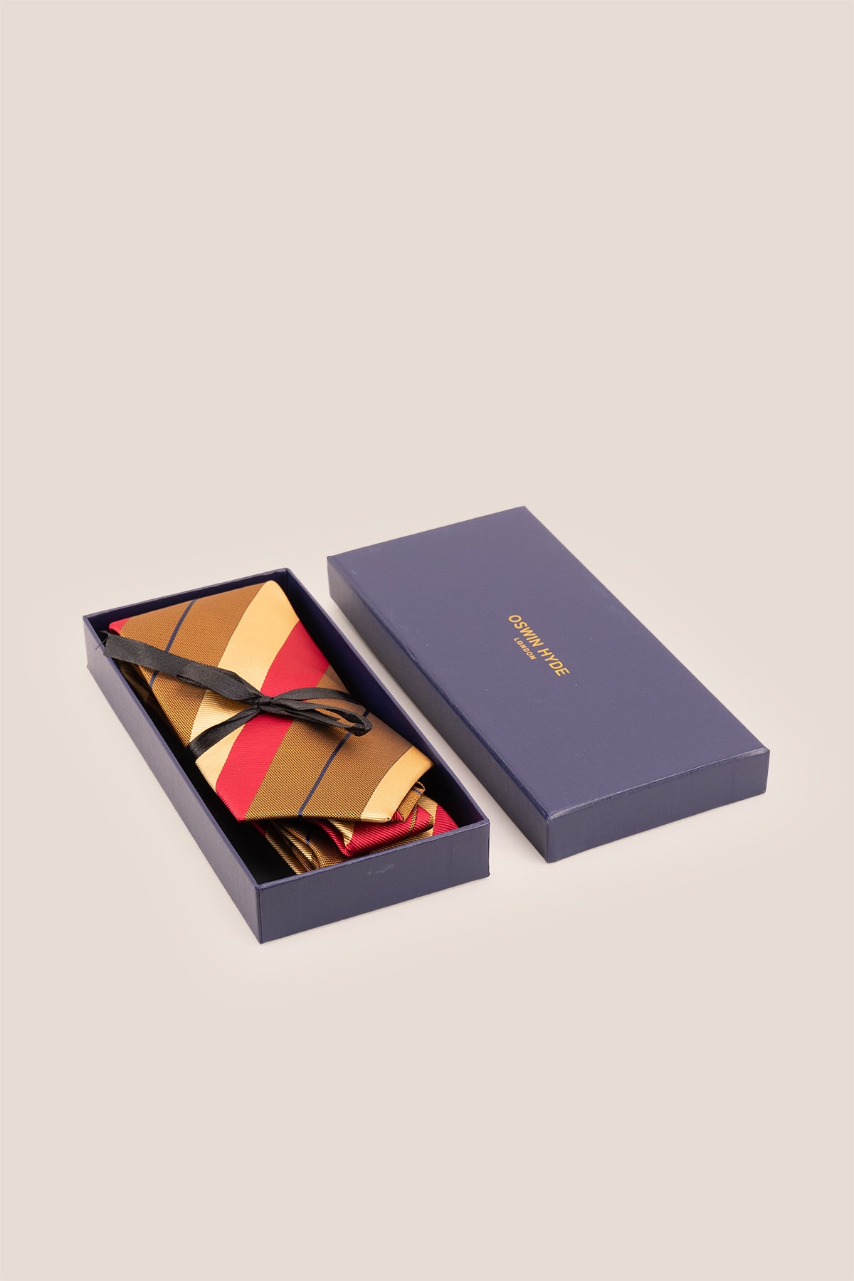 Red And Gold Stripes ties for men. Crafted from premium materials, these ties add a refined touch to any outfit