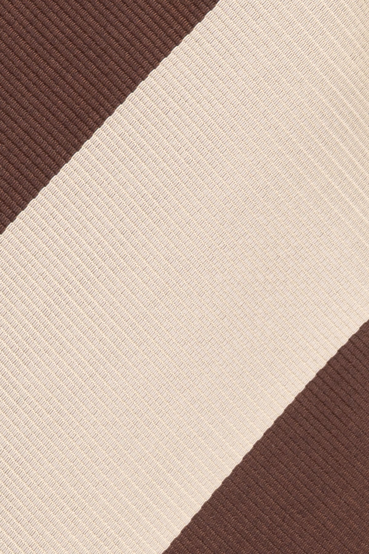 Brown White Stripes tie for men. Featuring a sophisticated combination of brown and white stripes
