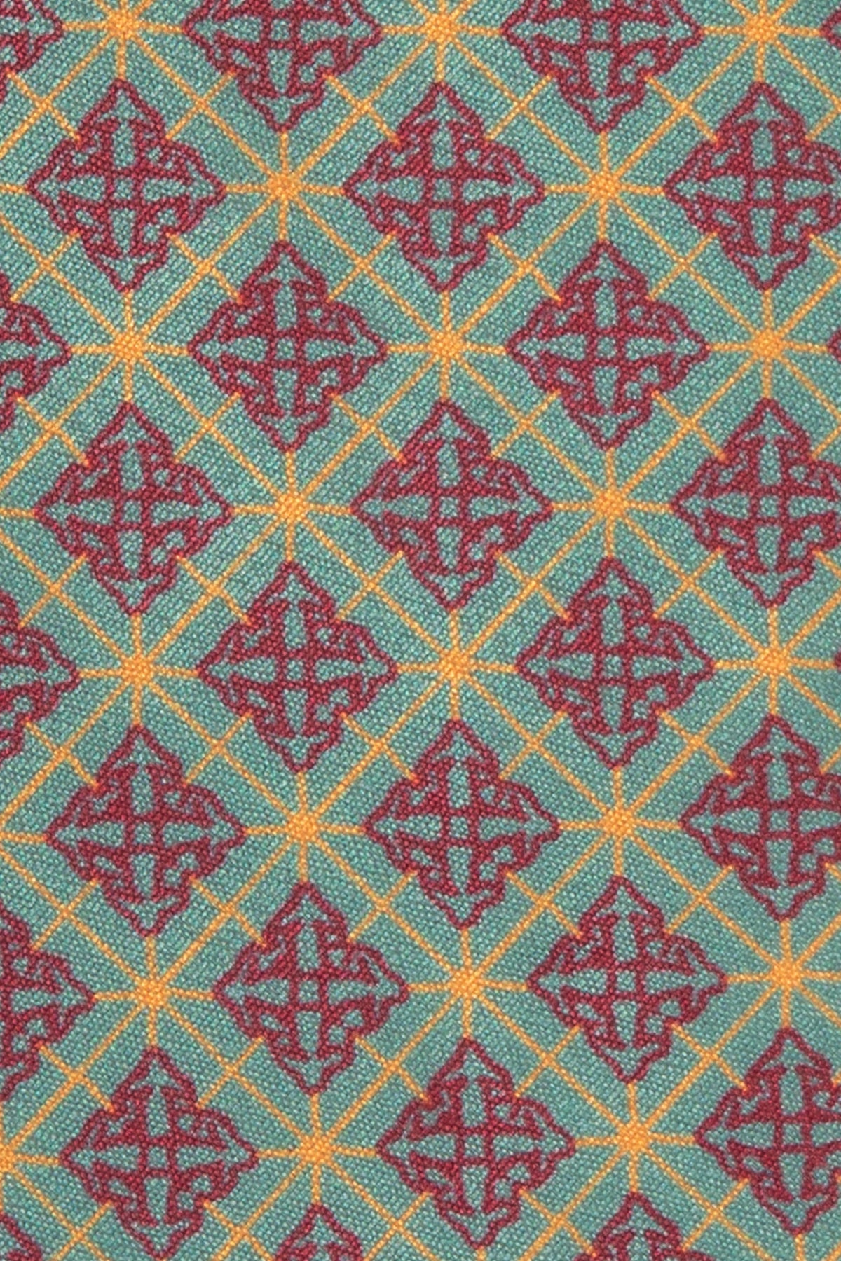 Green with Classic Brown Squares necktie. Featuring a rich green base accented by timeless brown squares