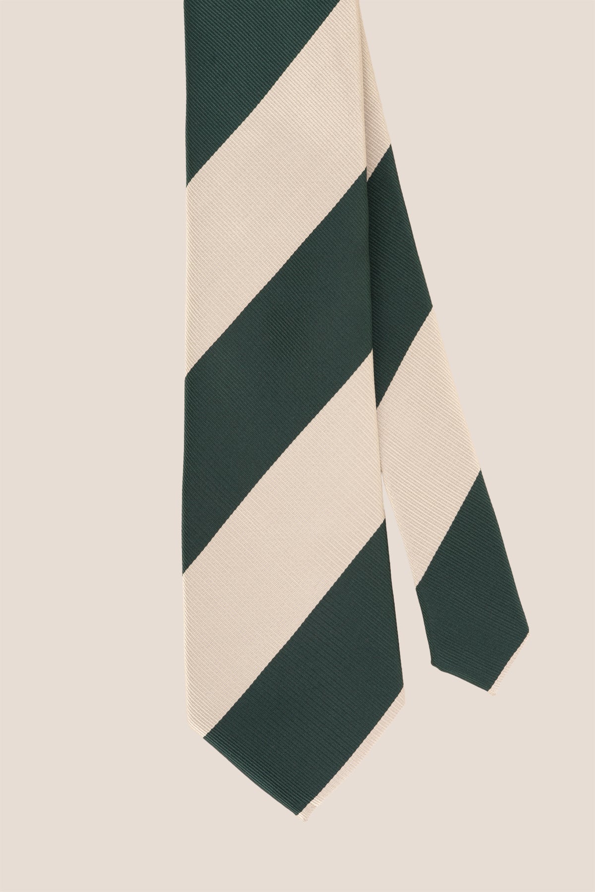 Oswin Hyde Emerald Green White Stripes tie for men, designed to elevate your wardrobe with bold and stylish stripes.