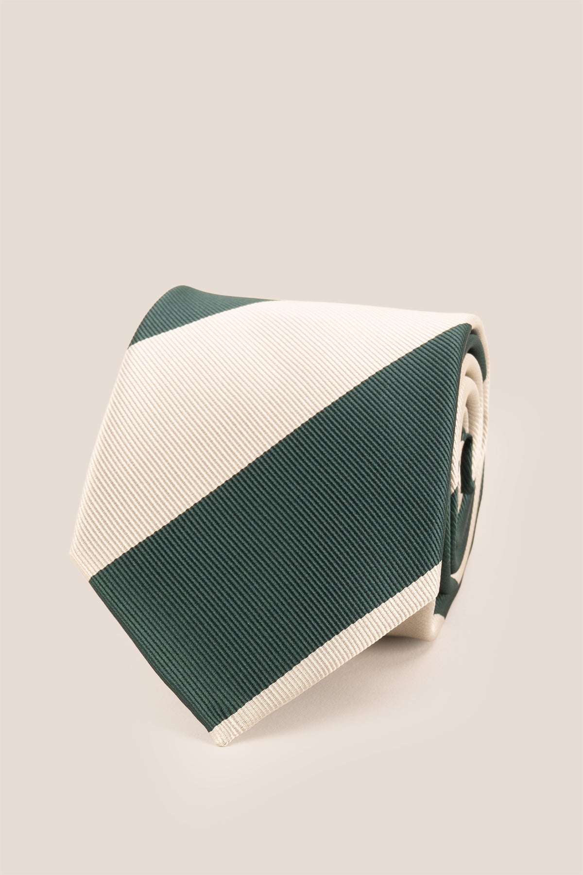 Oswin Hyde Emerald Green White Stripes tie for men, designed to elevate your wardrobe with bold and stylish stripes.