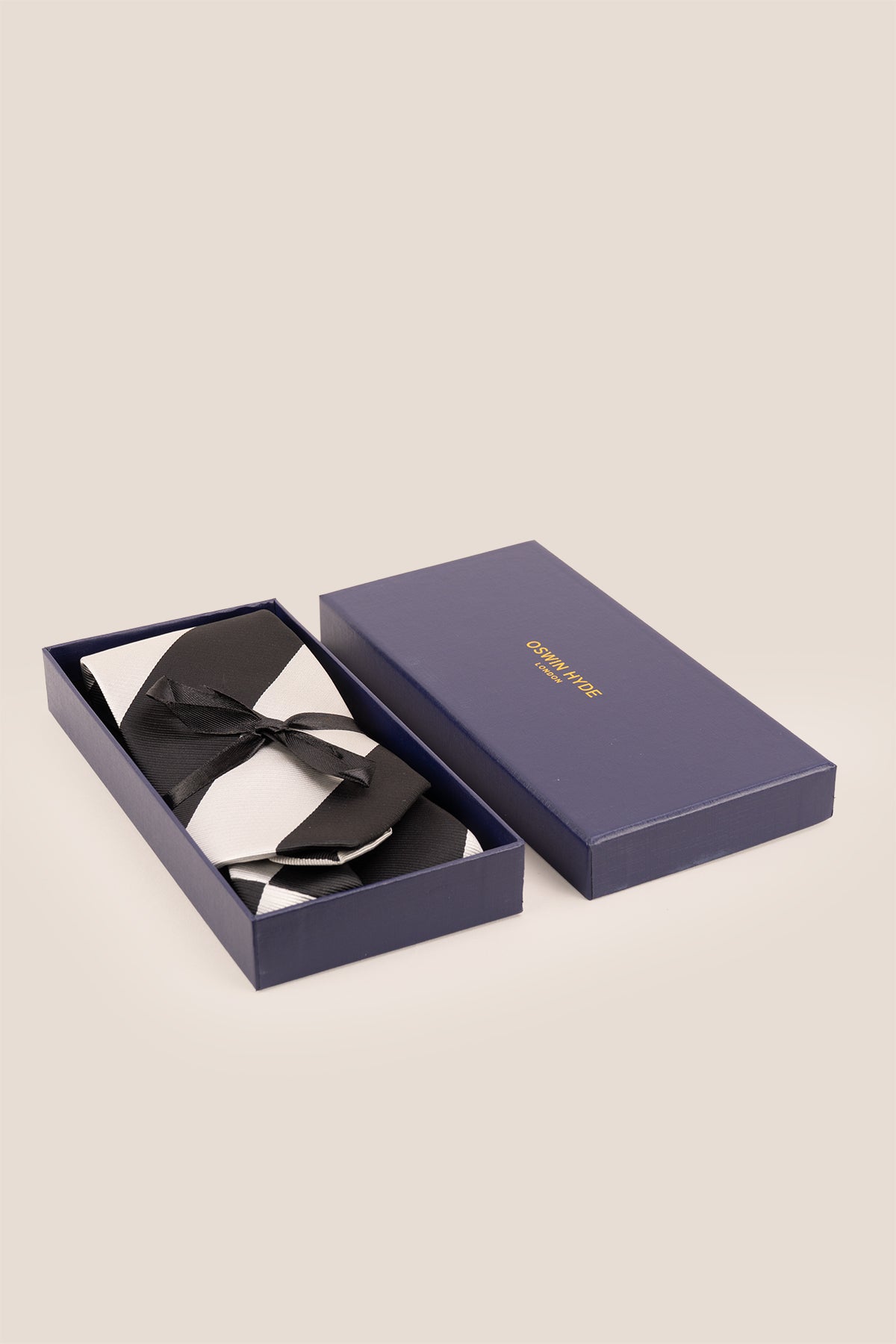 Black White Stripes tie for men, designed to add a bold and elegant touch to your wardrobe. Featuring striking black and white stripes made from high quality materials.