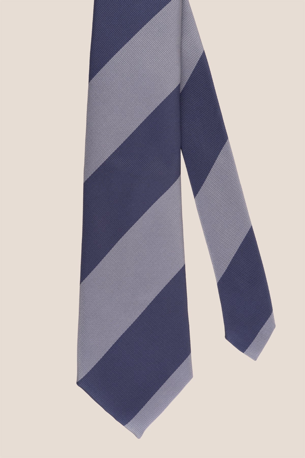 Blue Navy Stripes tie for men featuring a classic blend of blue and navy stripes, crafted from high-quality materials for a stylish and versatile formal or semi-formal look.