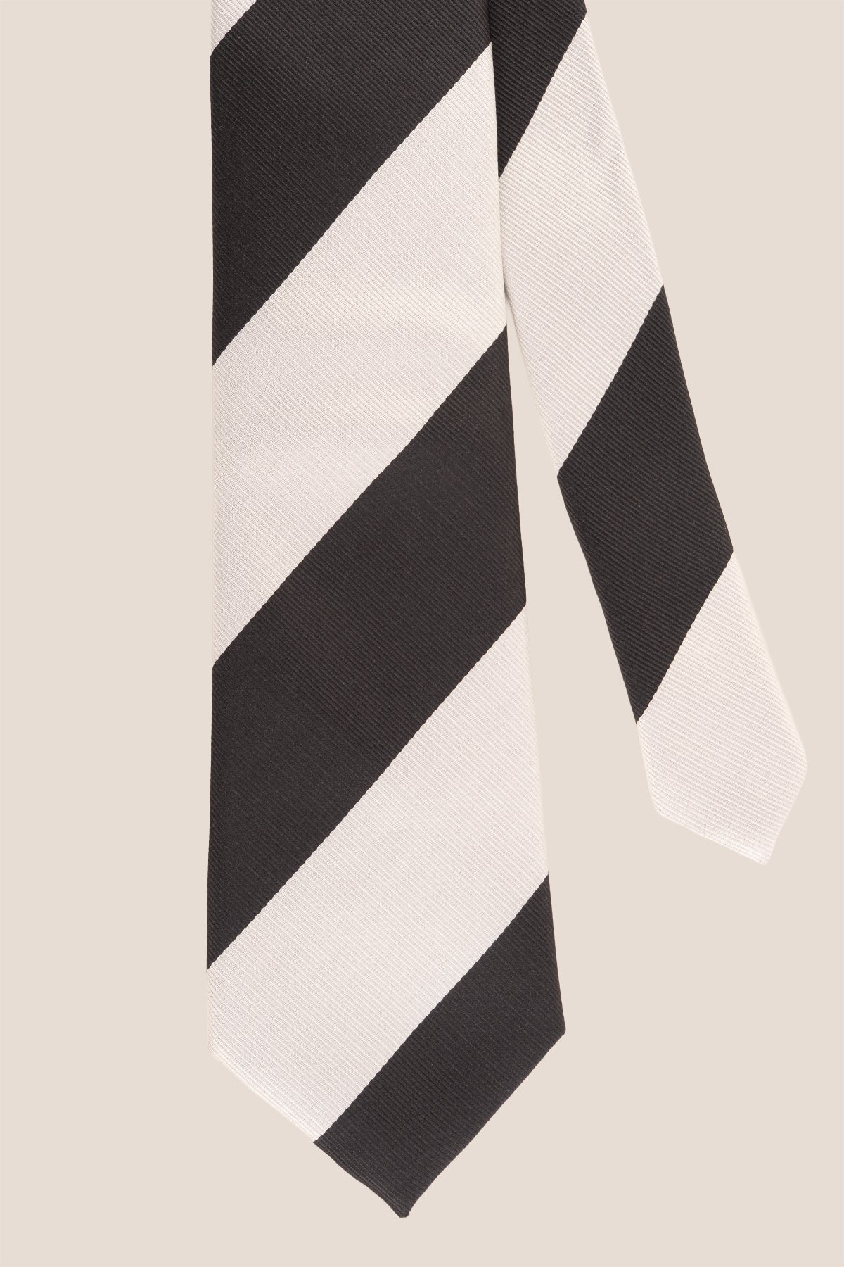 Black White Stripes tie for men, designed to add a bold and elegant touch to your wardrobe. Featuring striking black and white stripes made from high quality materials.