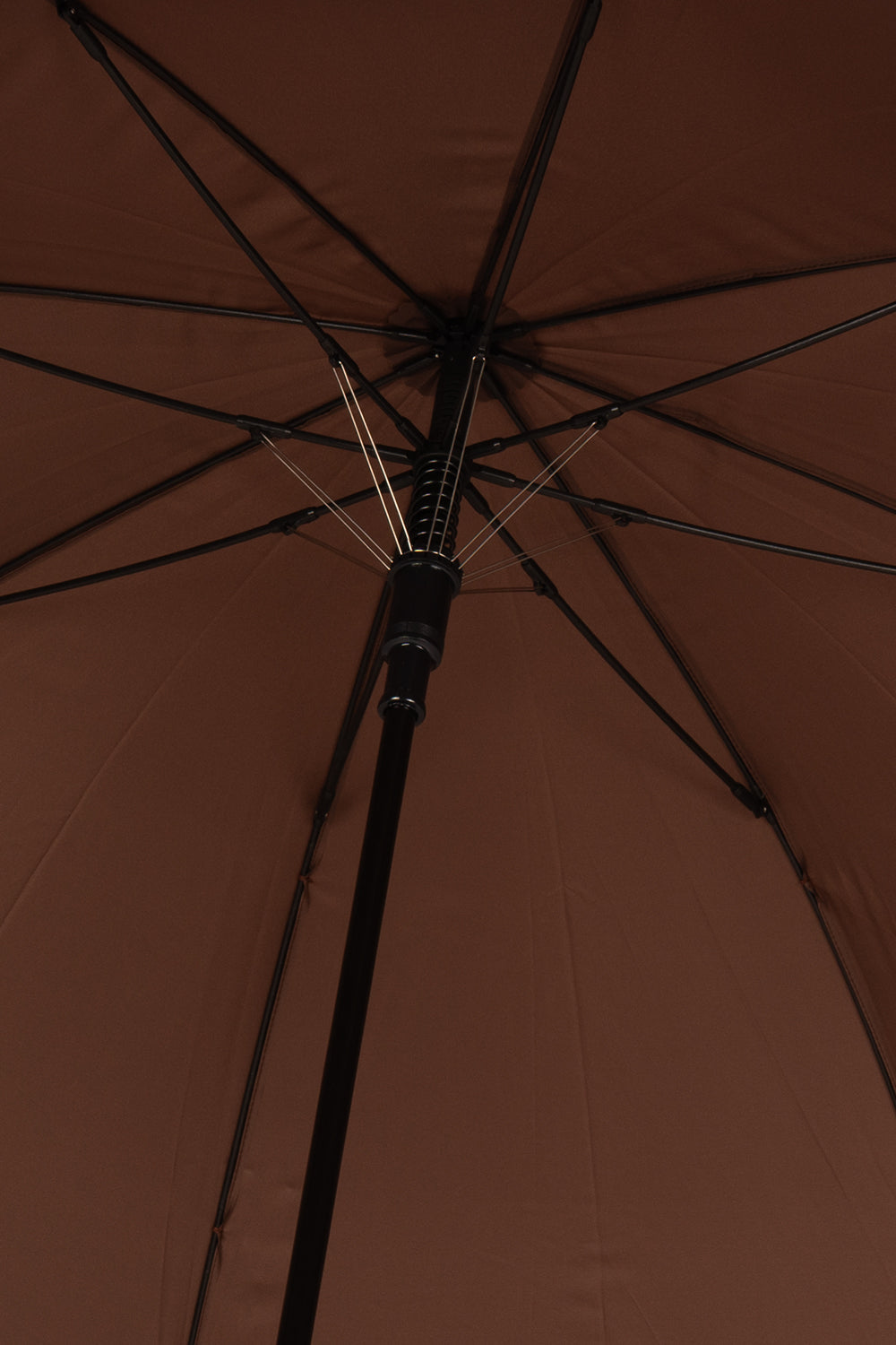 Jonathan Brown classic umbrella with bamboo wooden handle and elegant brown canopy golf umbrella for men, stylish and durable rain protection.