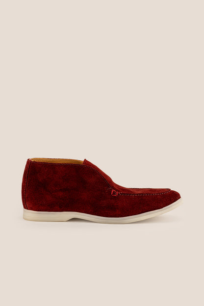Damien Red Suede chukka boot Oswin Hyde