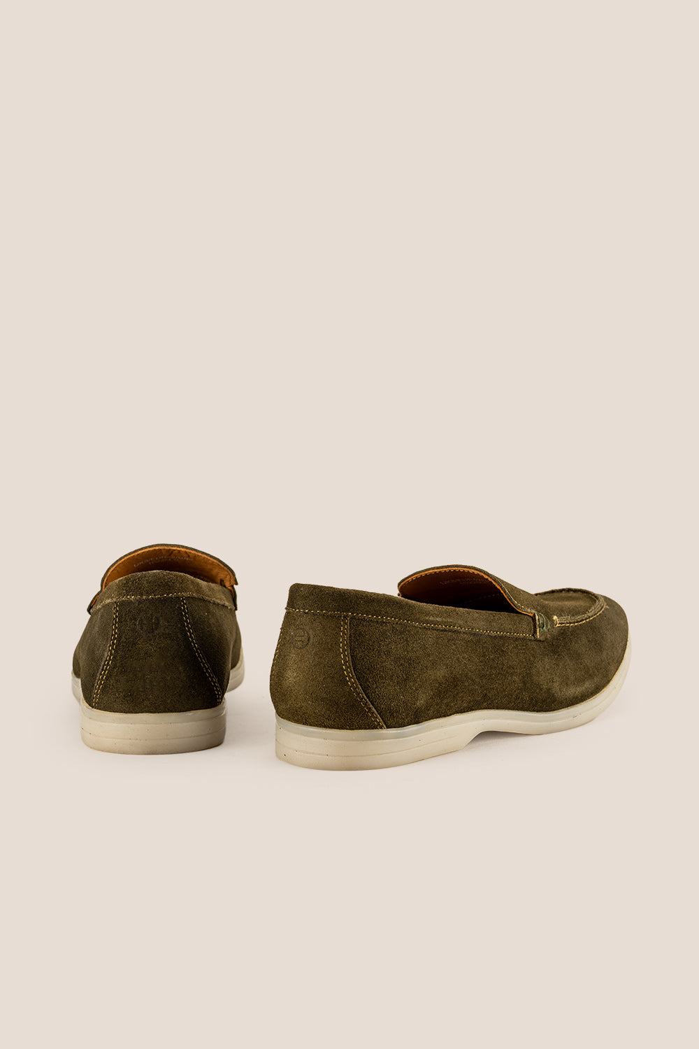 Cole green suede loafers oswin hyde
