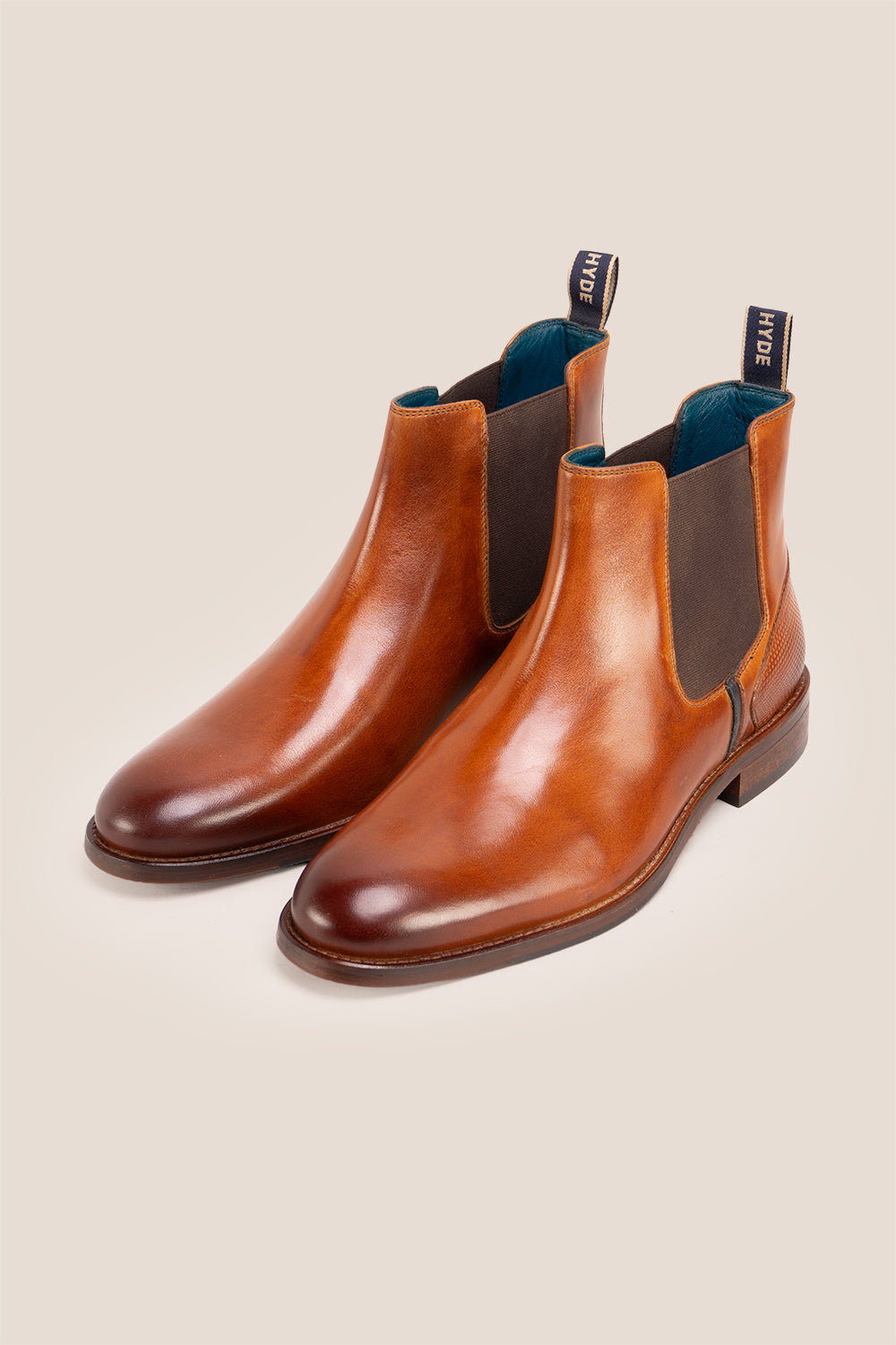 Jack Tan Chelsea boots for men made with premium leather, lambskin lining, and a handmade sole—offering comfort, craftsmanship, and timeless sophistication.