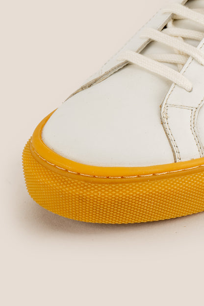 harper white/honey leather sneakers oswin hyde