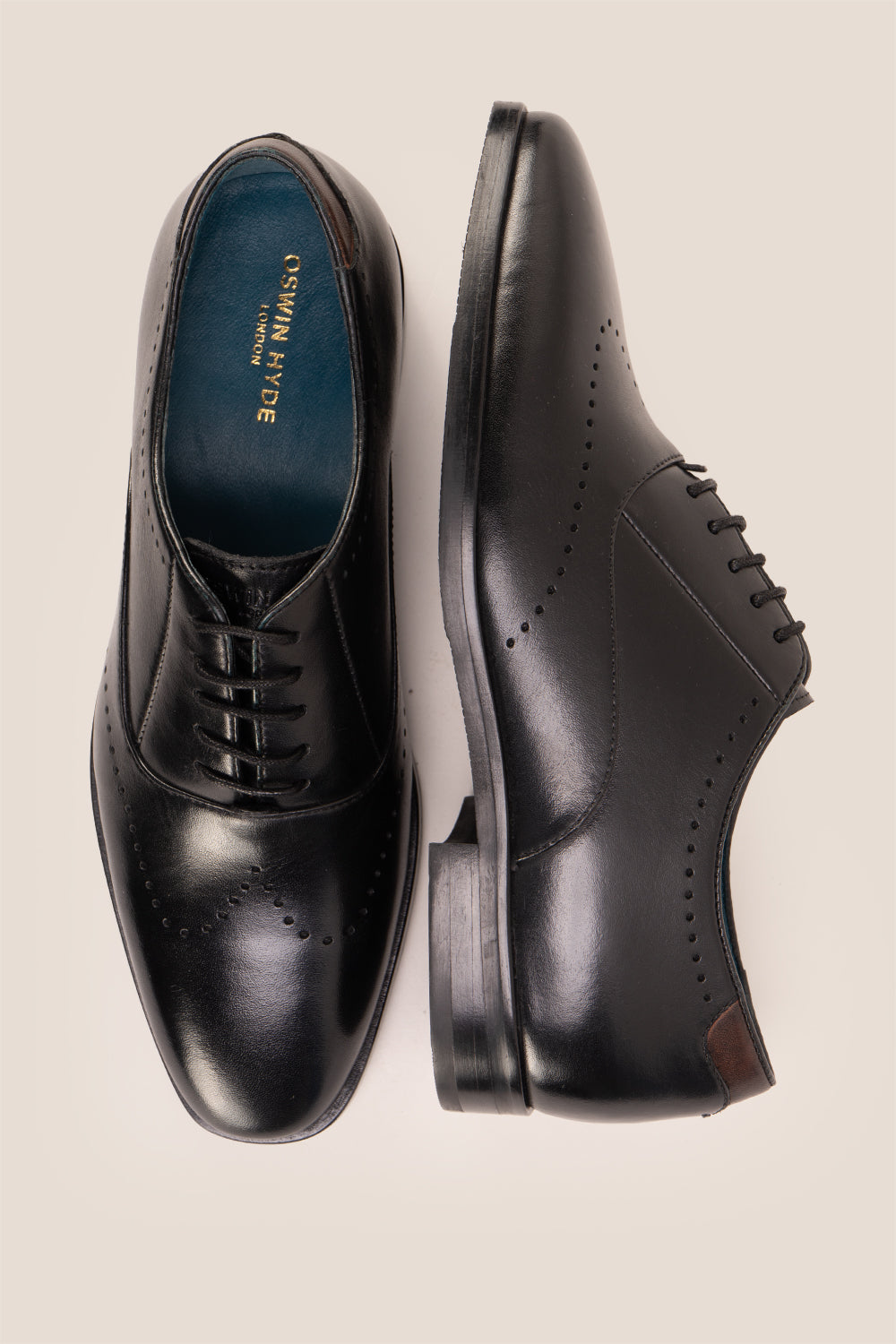 Dean Black men’s Oxford leather shoes in rich brown, crafted with premium leather for formal and smart casual occasions.