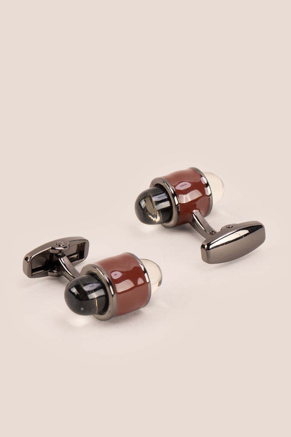 Rex Brown men’s cufflinks – classic formal cufflinks for men, ideal for business and special occasions.