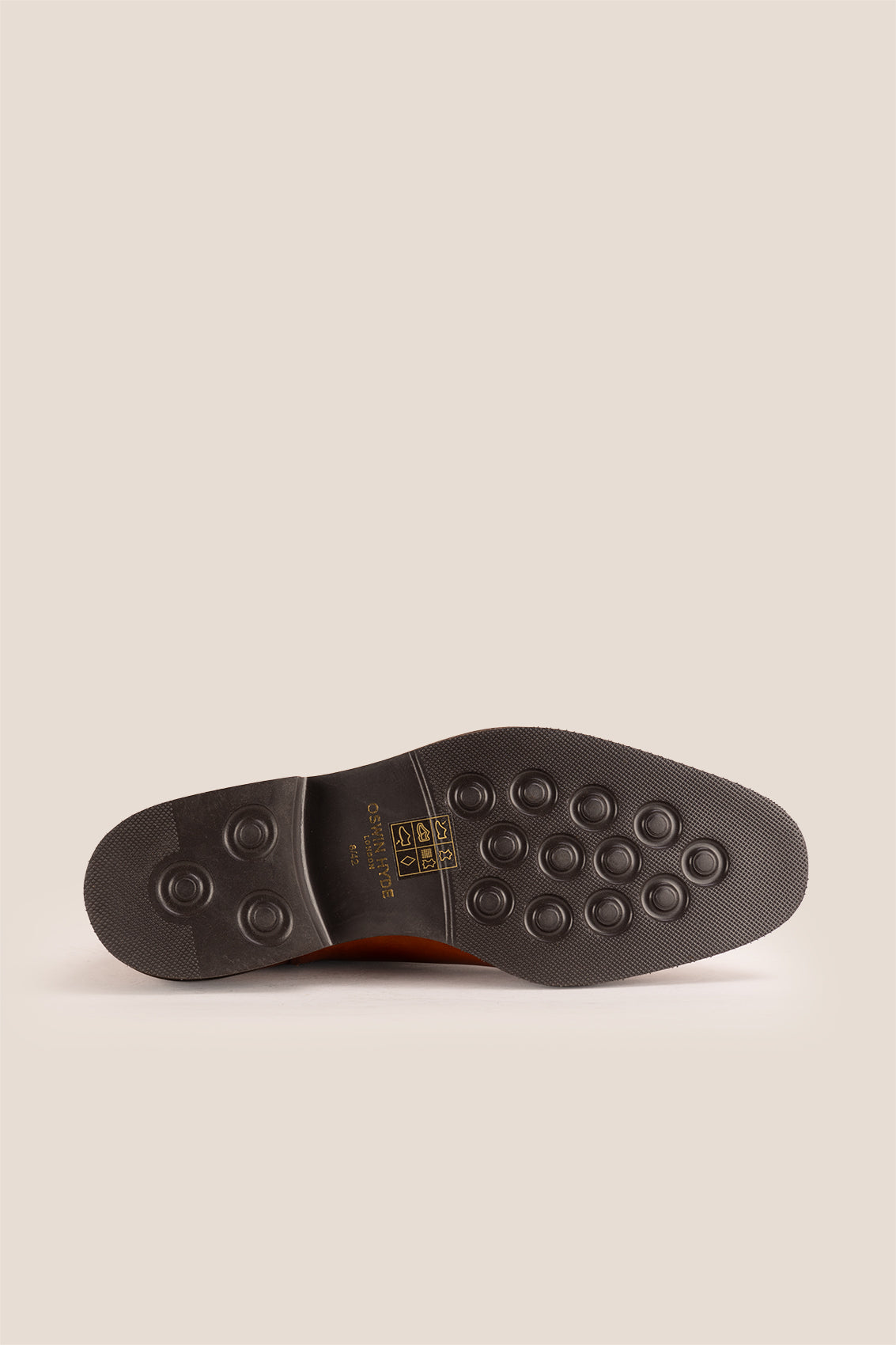 Michael tan leather Chelsea boots for men with elastic sides and pull tab, perfect for smart-casual and formal wear.