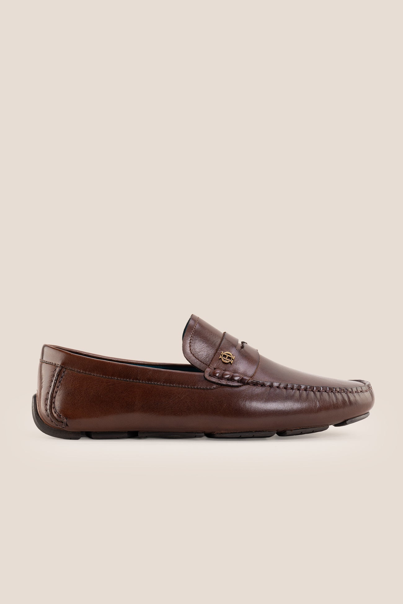 Jenson brown leather in a rich brown tone driving loafer with both style and practicality