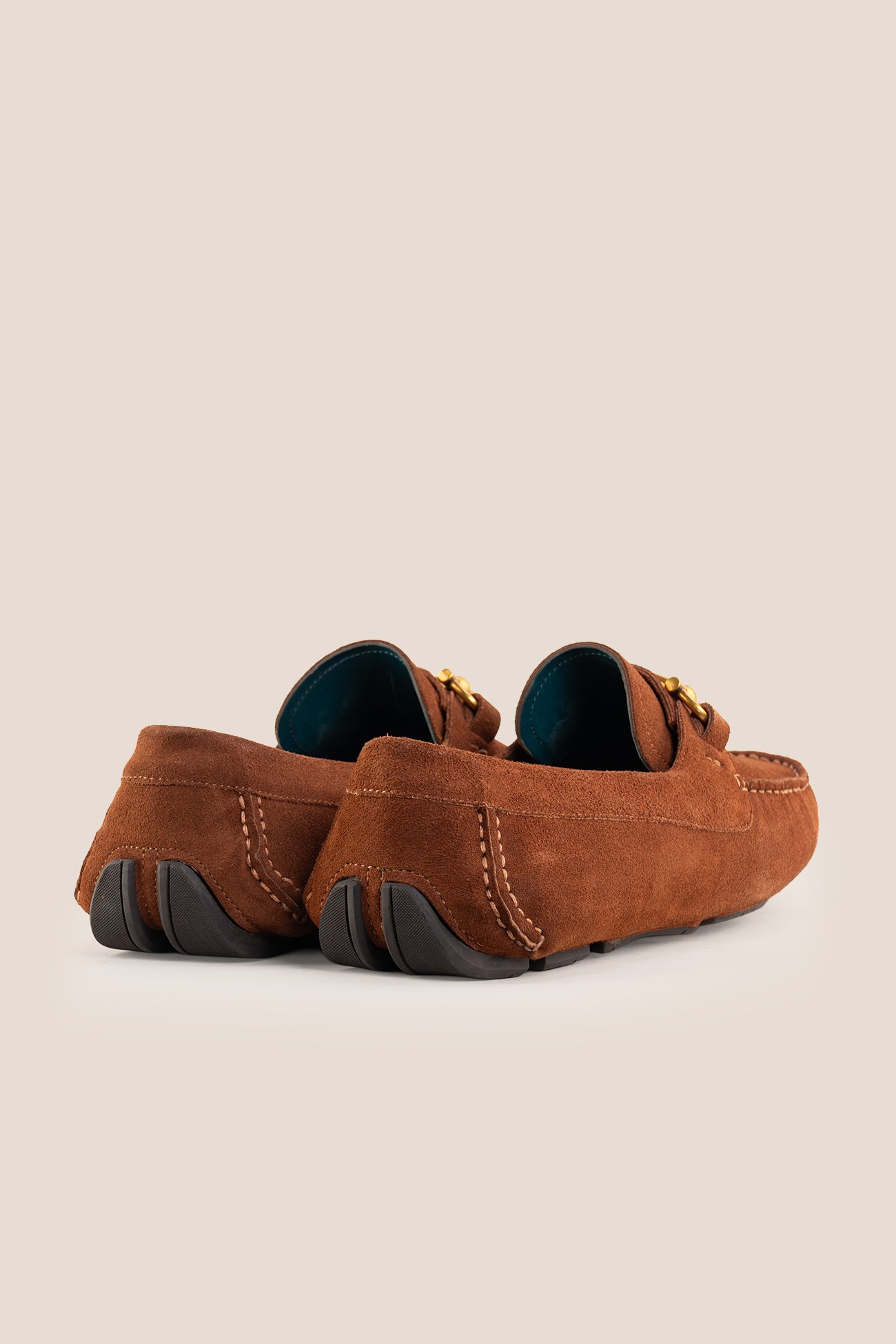 Nigel Tobacco Suede driving loafer comfort and control with horsebit design