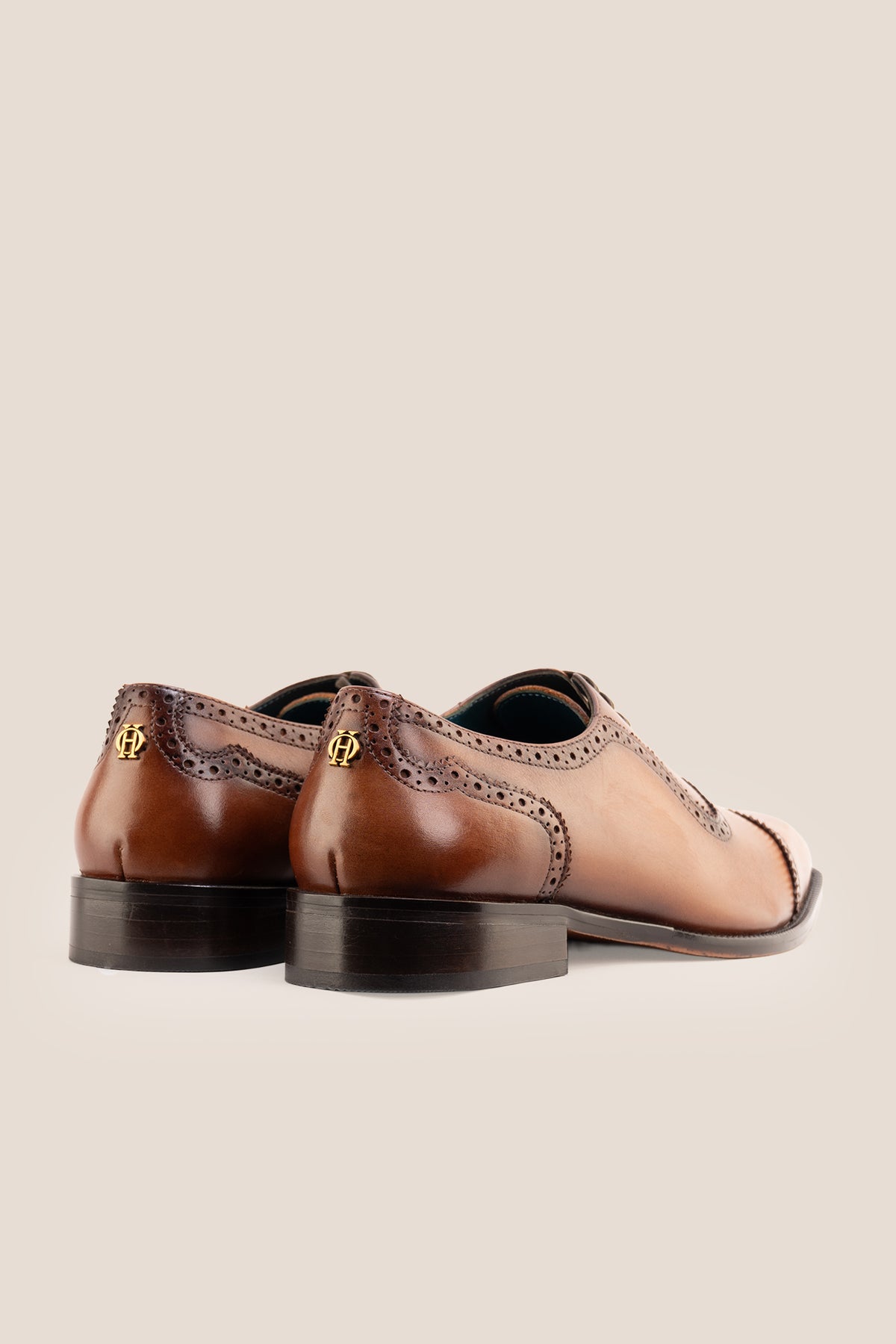 Benedict Tan men's tan leather Oxford shoes
