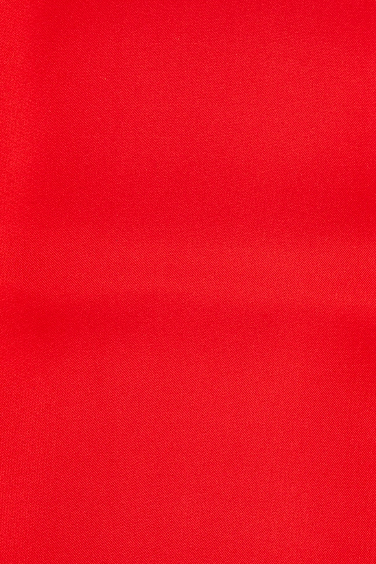 OSWIN HYDE luxury men's red silk scarf with fringed edges