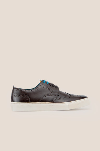 Stan Brown Leather Brogue Sneakers | Oswin Hyde