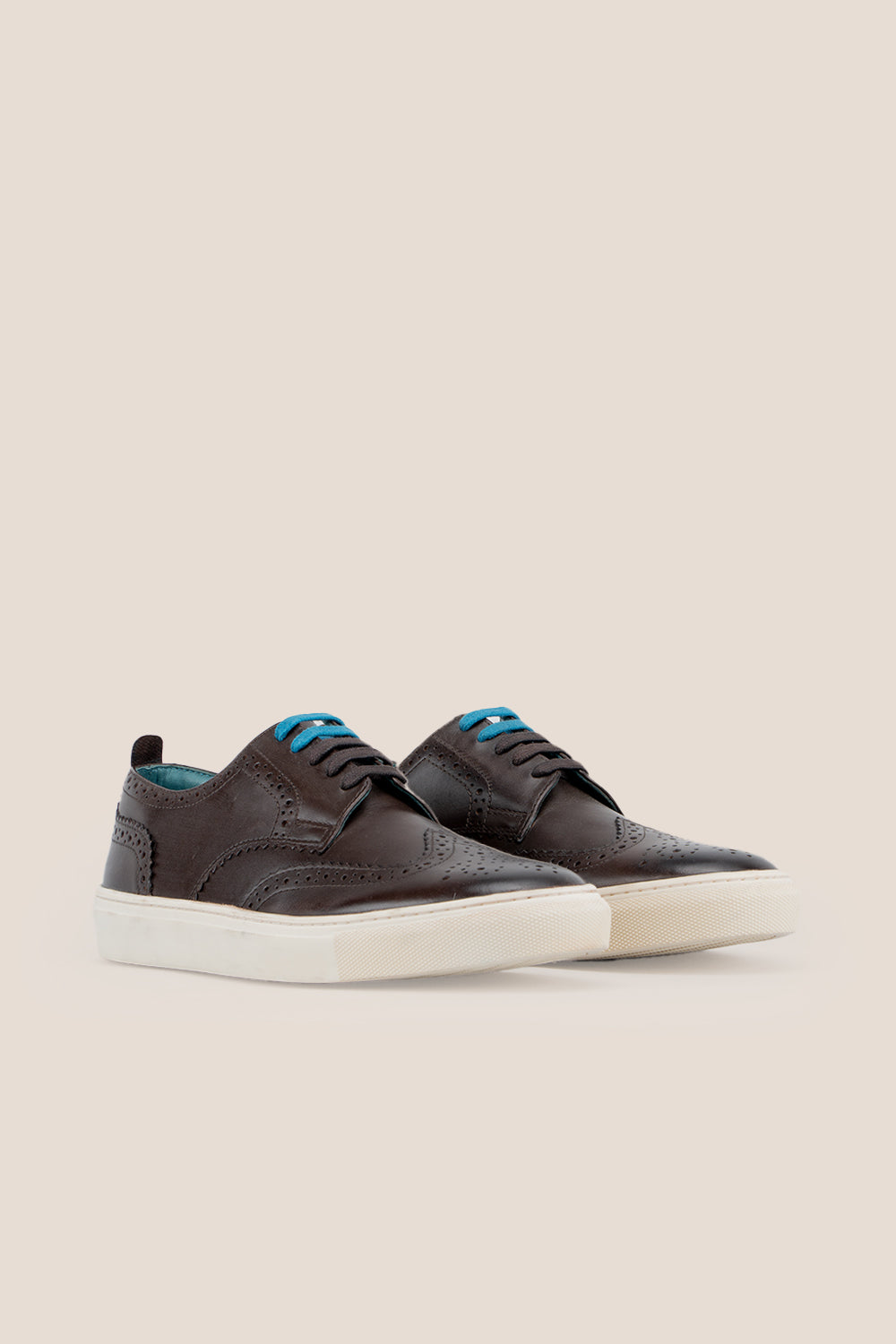 Stan Brown Leather Brogue Sneakers | Oswin Hyde