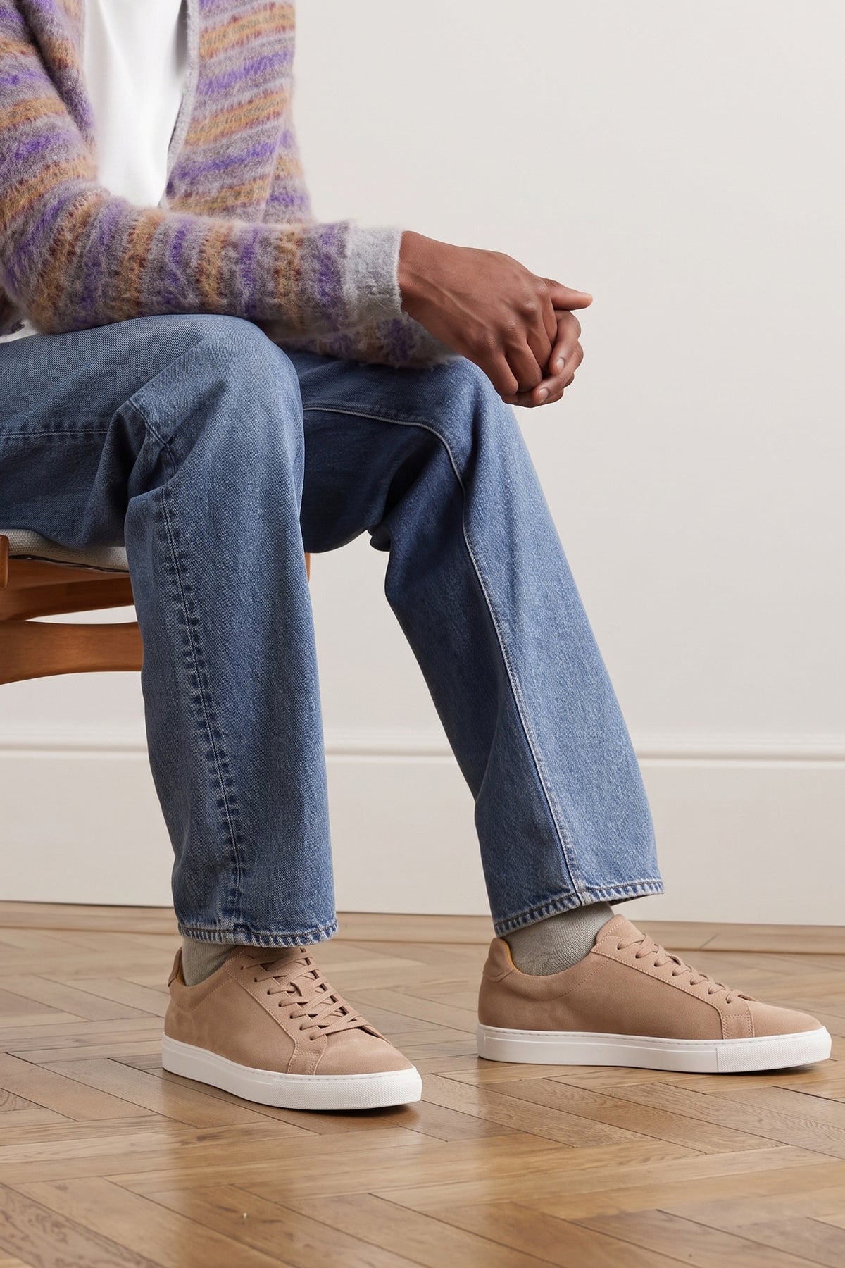 Harper Sand Suede men's sand suede trainers