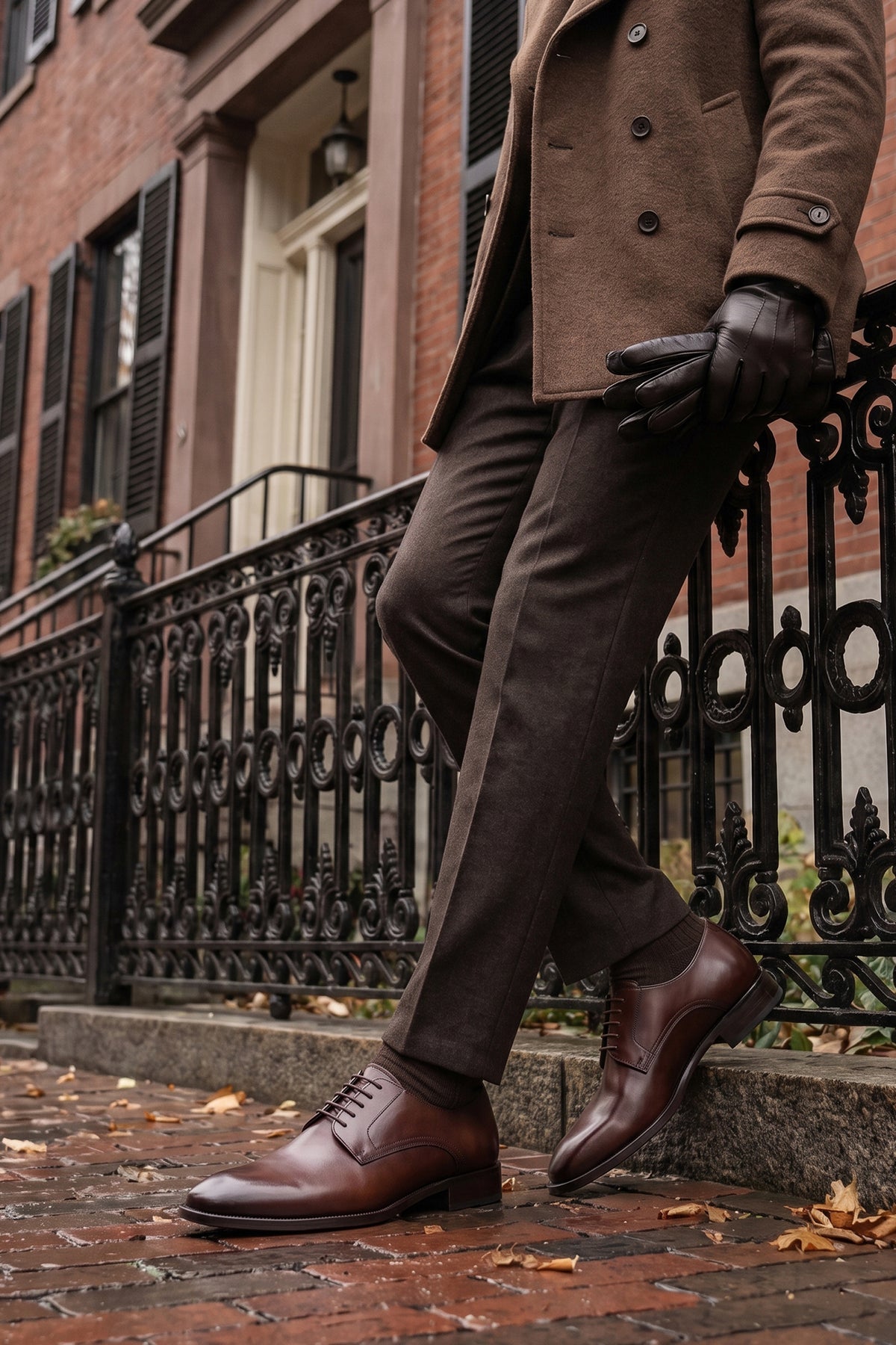 Oswin Hyde's Malcolm brown leather Derby shoe for formal and casual occasions