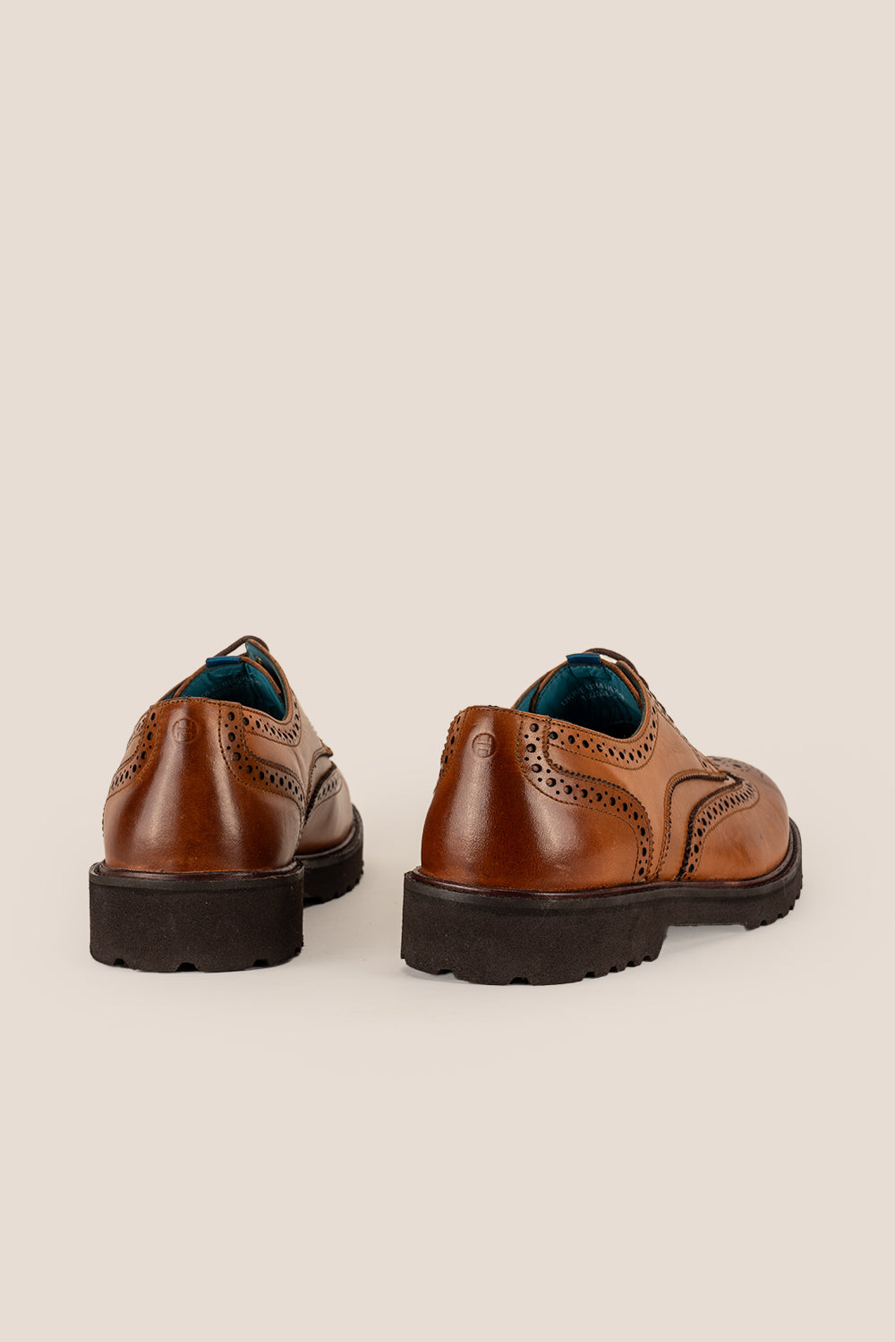 Gordon Tan Men's Leather Derby Brogue Shoe | Oswin Hyde