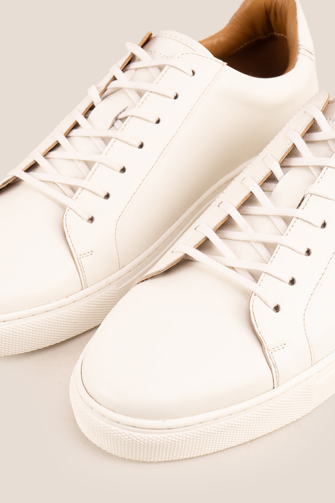 Harper white leather classic trainers for men featuring sleek design, premium leather construction, and comfortable fit ideal for casual and smart looks.
