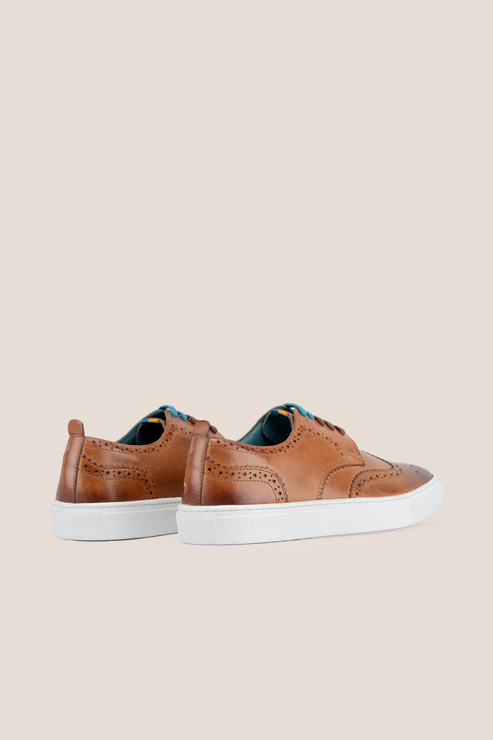 Stan Tan Leather Brogue Sneakers | Oswin Hyde