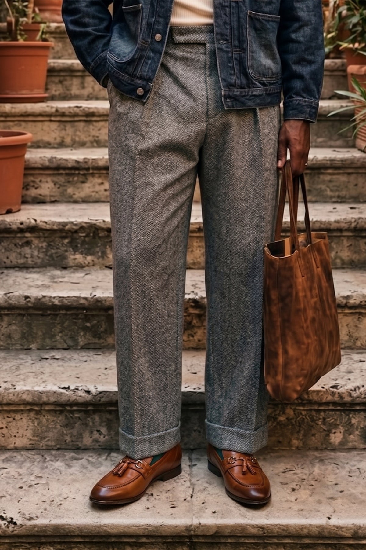Emmet Tan men’s leather loafers featuring premium tan leather with tassel trim, ideal for formal and smart casual wear.