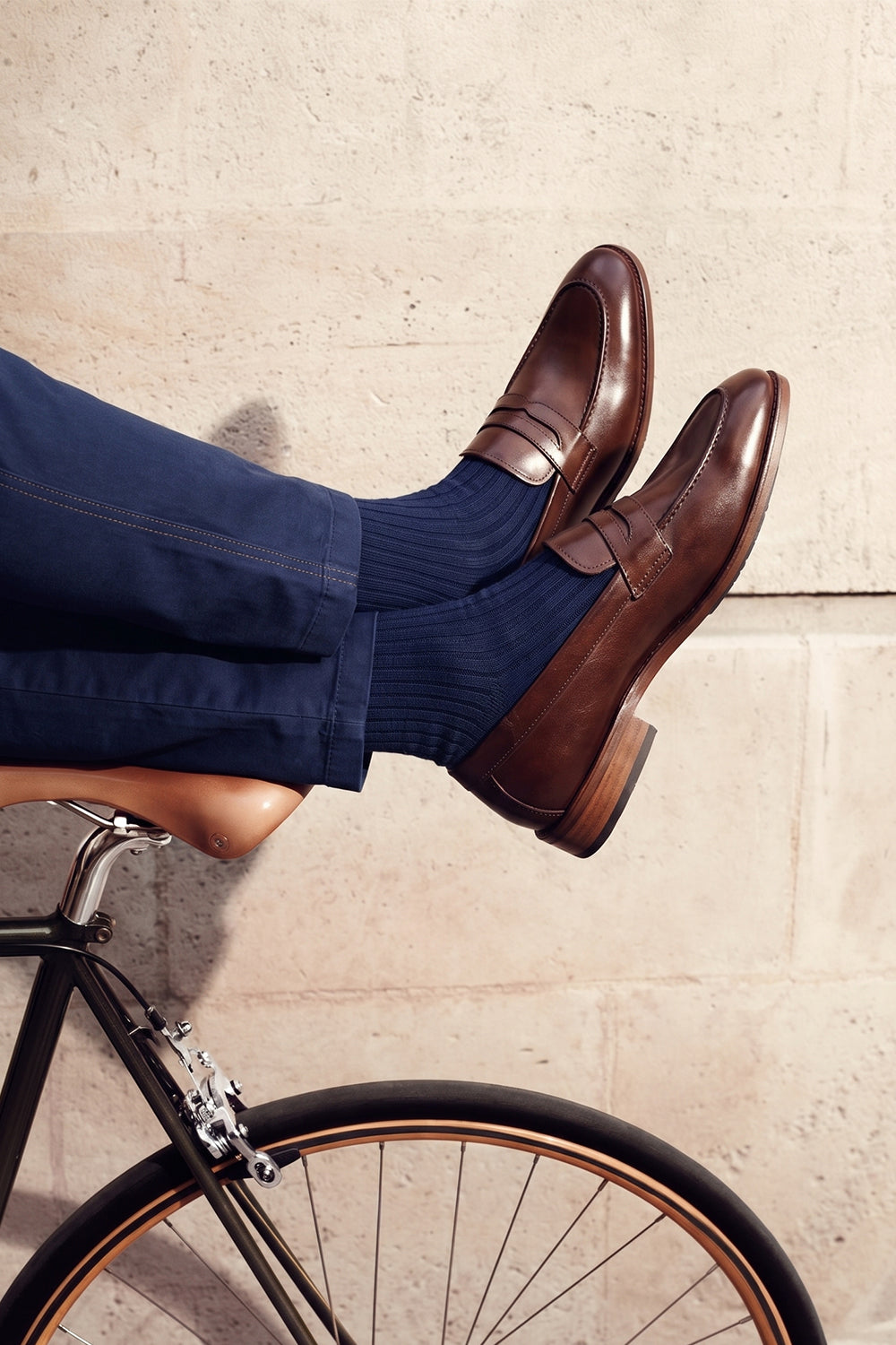 Wyatt brown leather loafers for men crafted from crust leather, perfect for casual and semi-formal wear with a timeless, classic silhouette.