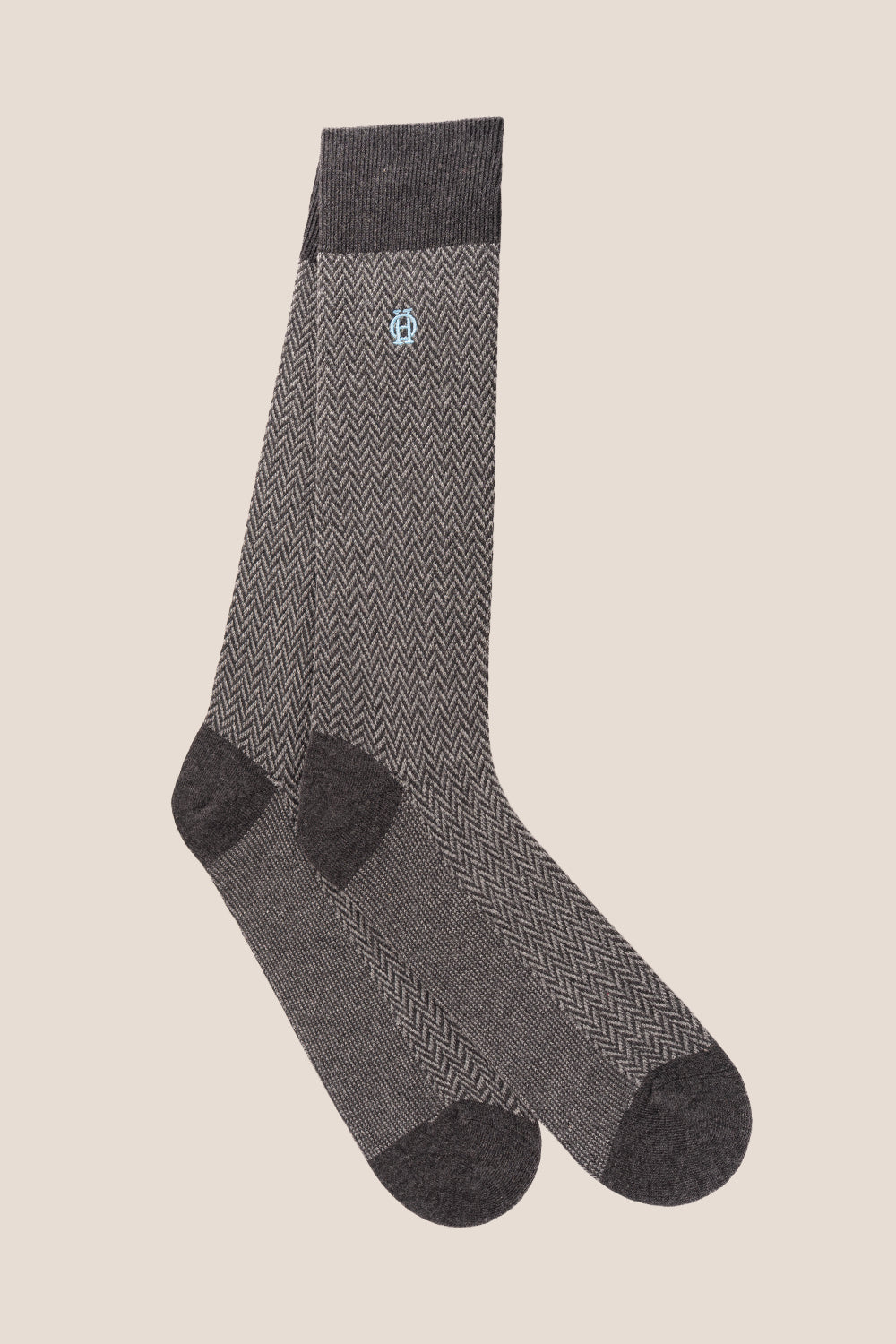 Premium herringbone socks designed by Oswin Hyde for the discerning gentleman.