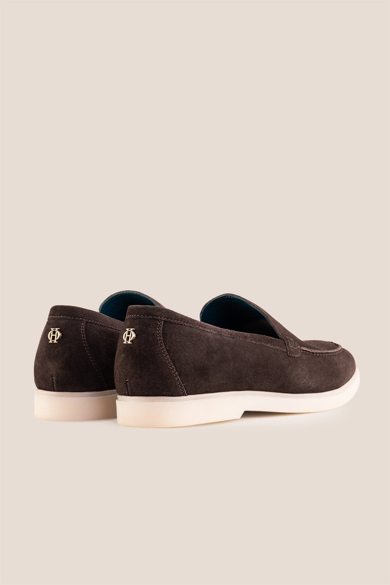Oswin Hyde Morgan brown suede loafers