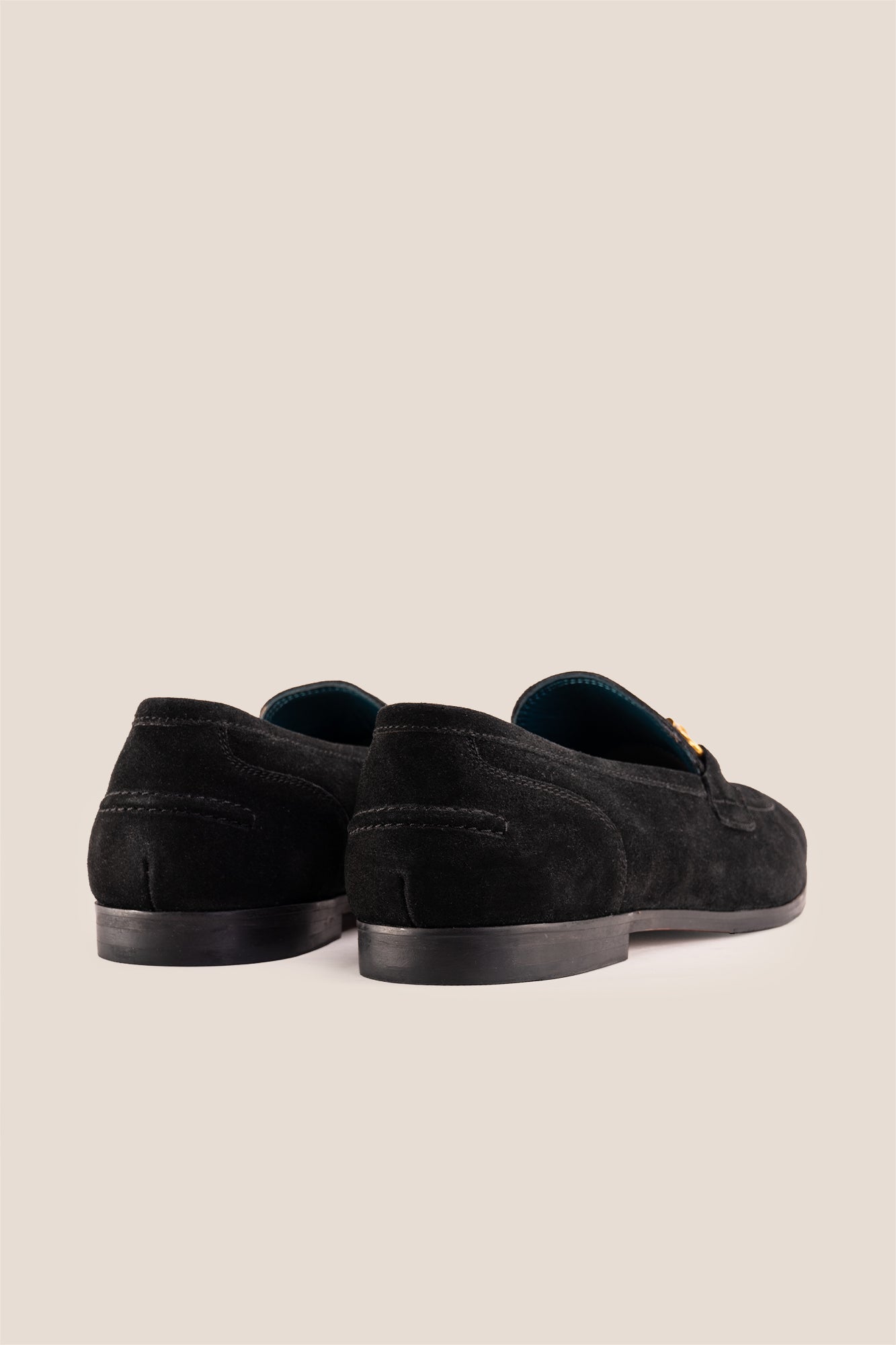 Horsebit men's Black Suede Premium Loafers by Oswin Hyde with contemporary design and comfort.